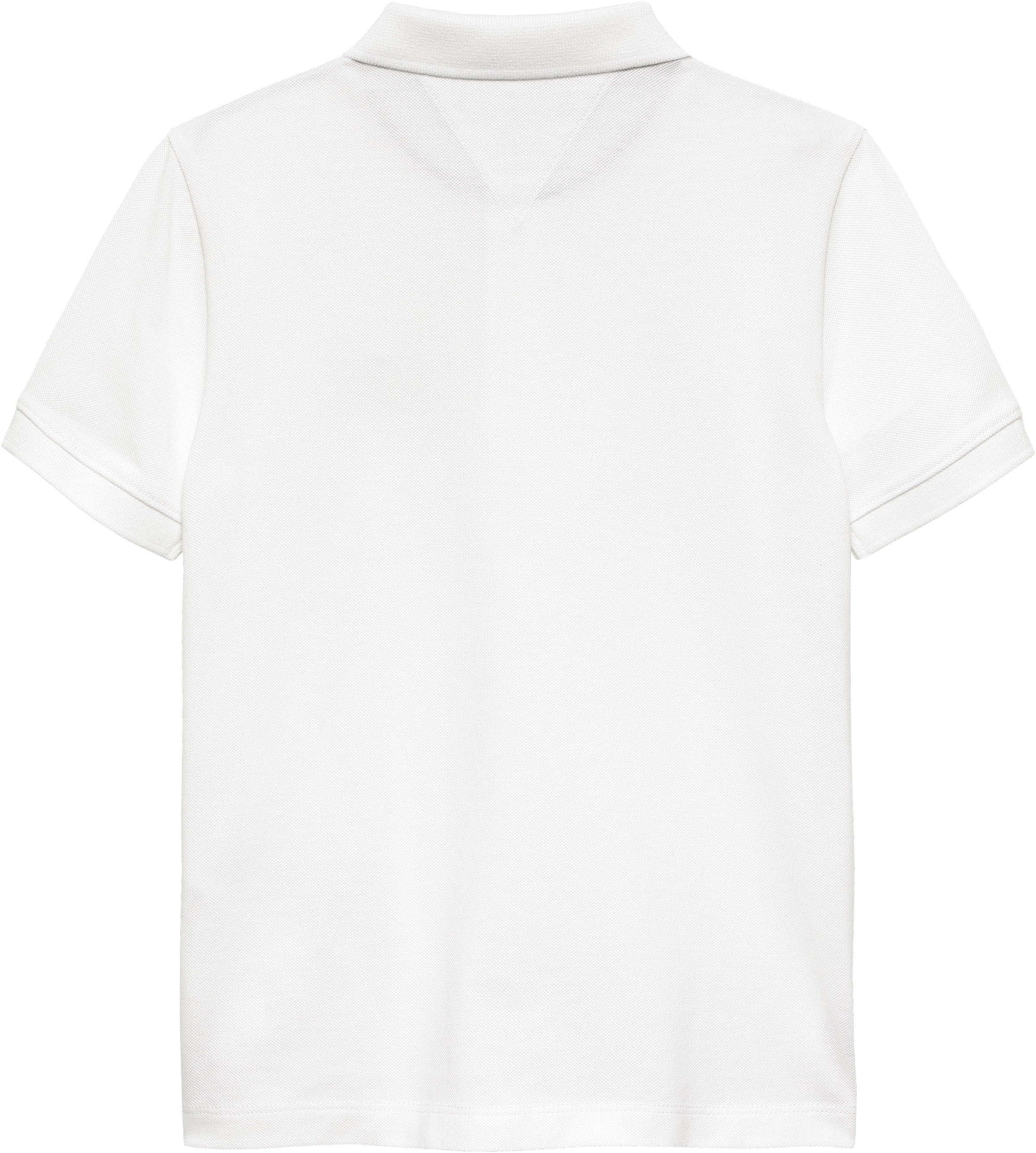 Tommy Hilfiger Poloshirt »WAVY FLAG POLO ITHICA PLACKET SHORT SLEEVE« Kinder bis 16 Jahre, Baumwoll-Piqué, regular fit