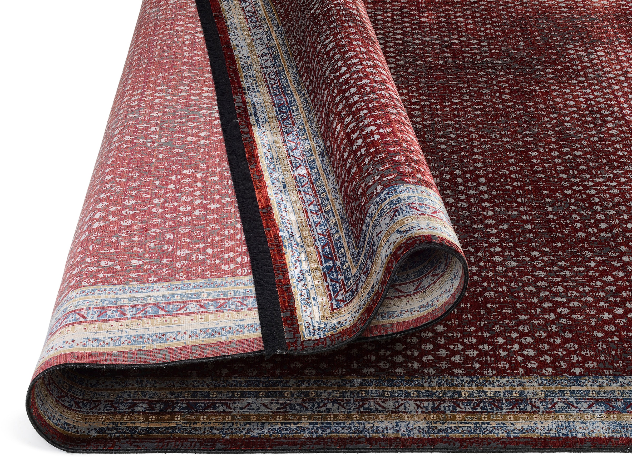 WK WOHNEN Teppich »POINTS«, rechteckig, 7 mm Höhe, hochwertiger Materialmix mit seidigem Glanz