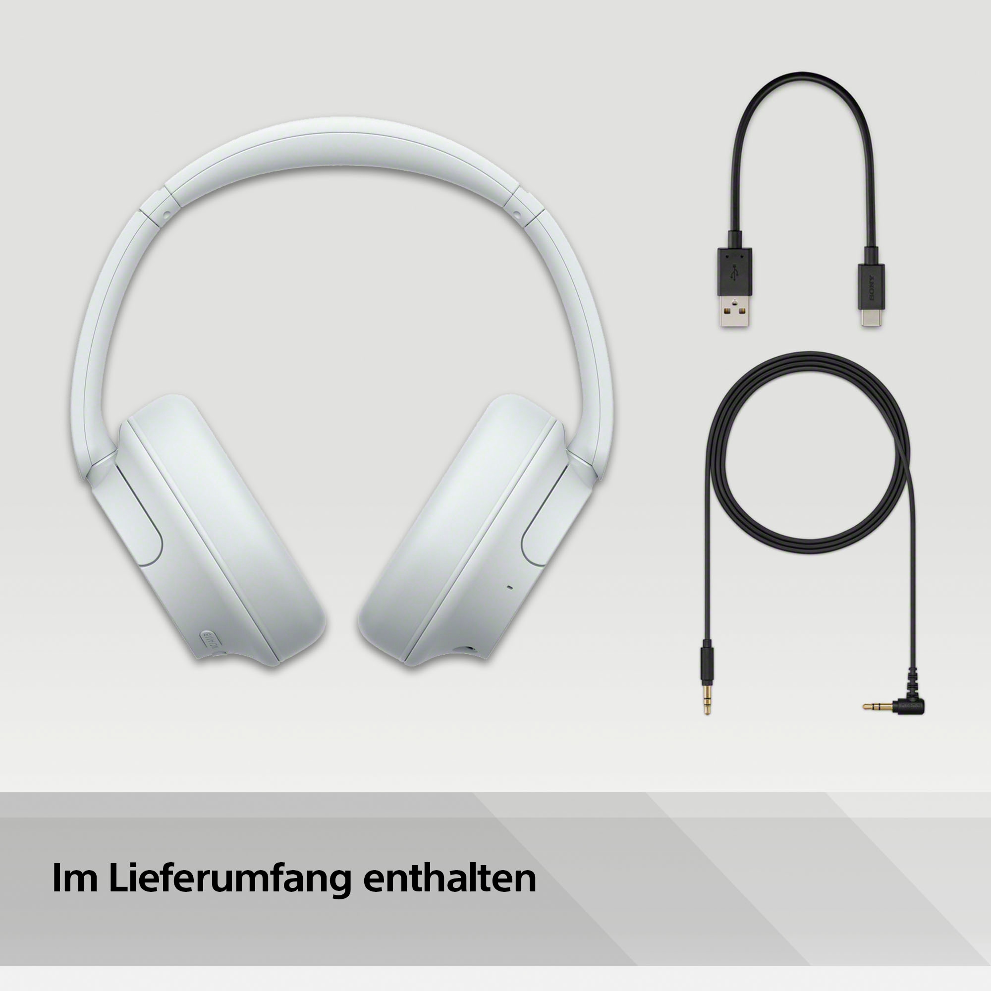 Sony Over-Ear-Kopfhörer »WH-CH720N«, Bluetooth, Noise-Cancelling-Freisprechfunktion-integrierte Steuerung für Anrufe und Musik-LED Ladestandsanzeige-Multi-Point-Verbindung-Sprachsteuerung