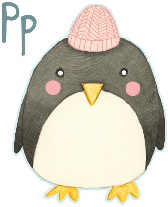 Wall-Art Wandtattoo »Pinguin Penguin Buchstabe St.) P«, online kaufen (1