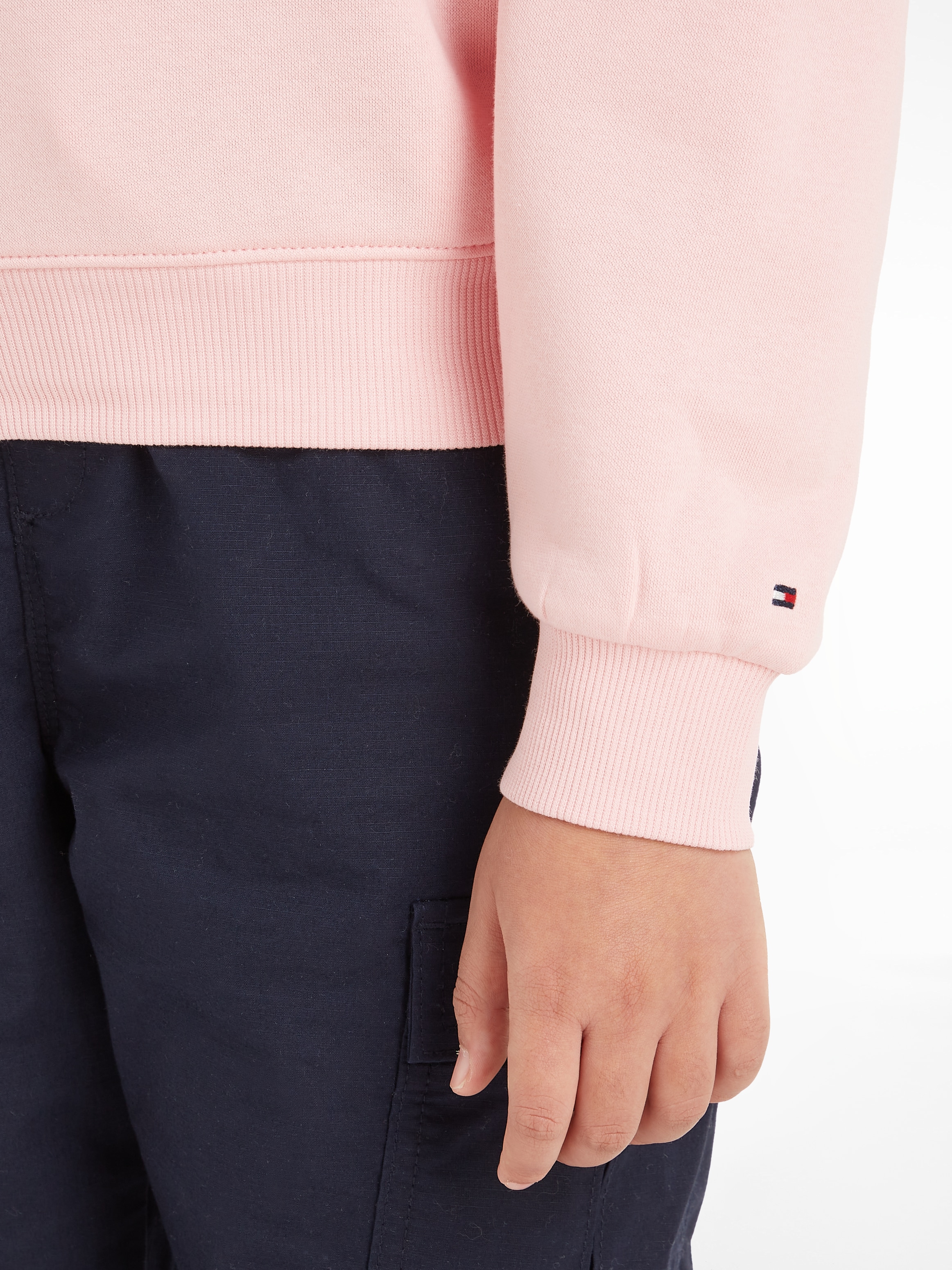 Tommy Hilfiger Sweatshirt »ESSENTIAL EMBROIDERED FLEECE CN«, Baby bis 2 Jahre