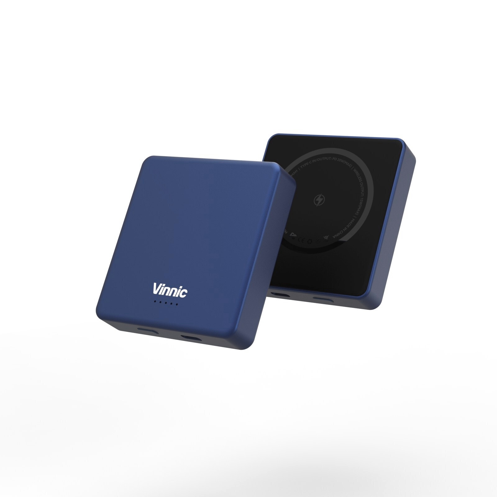 Vinnic Powerbank »MANA Magnetic Wireless Powerbank 8.000mAh«, Vinnic MANA Magnetic Wireless Powerbank 8.000mAh,blue