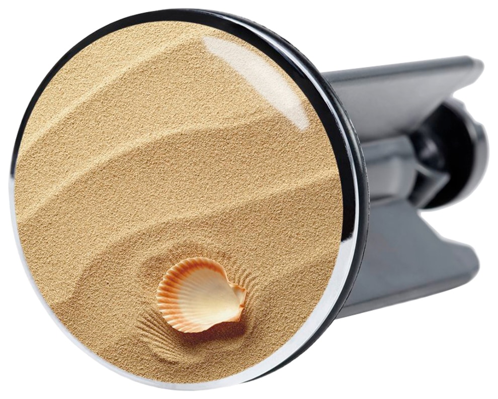 Sanilo Badaccessoire-Set »Clam«, (Komplett-Set, 3 tlg.), bestehend aus WC-Sitz, Badteppich und Waschbeckenstöpsel