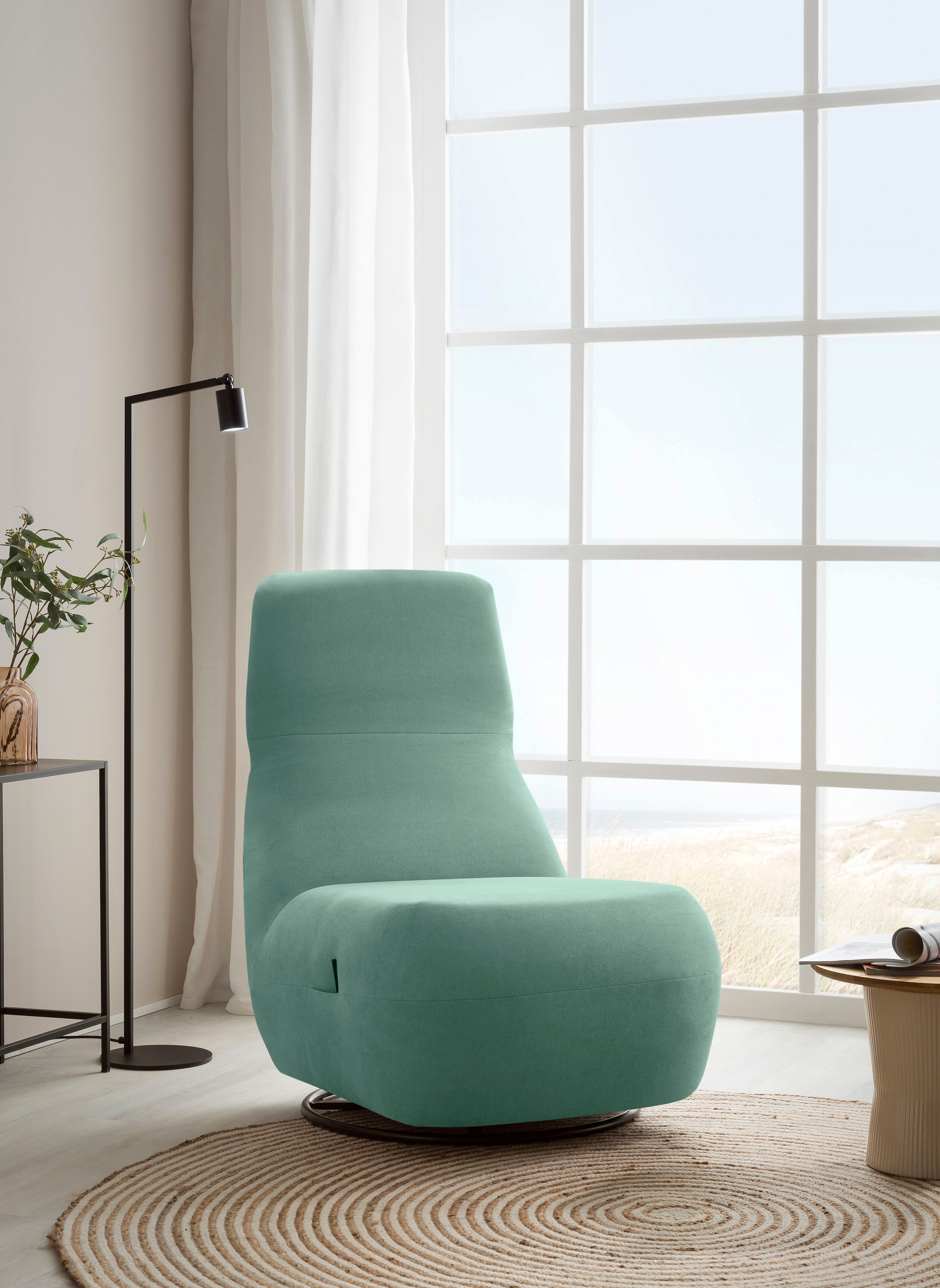 Home affaire Relaxsessel »Emberson Sessel, Rückenlehne hochklappbar, Drehse günstig online kaufen