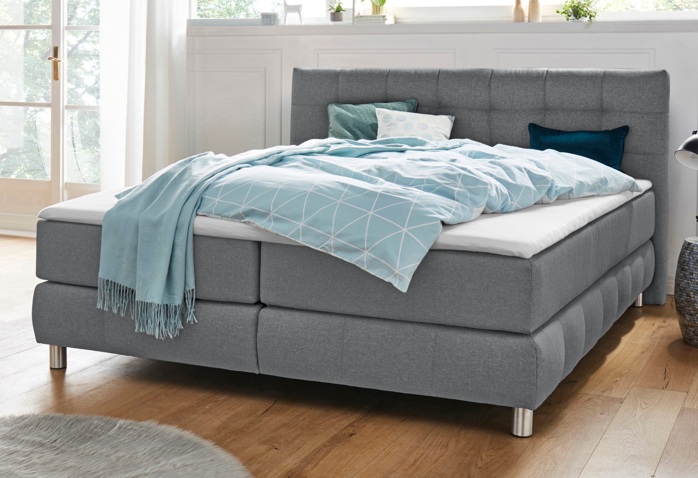 Home affaire Boxspringbett »Salo« incl. Topper, 6 Breiten, 2 Härtegrade, TF günstig online kaufen