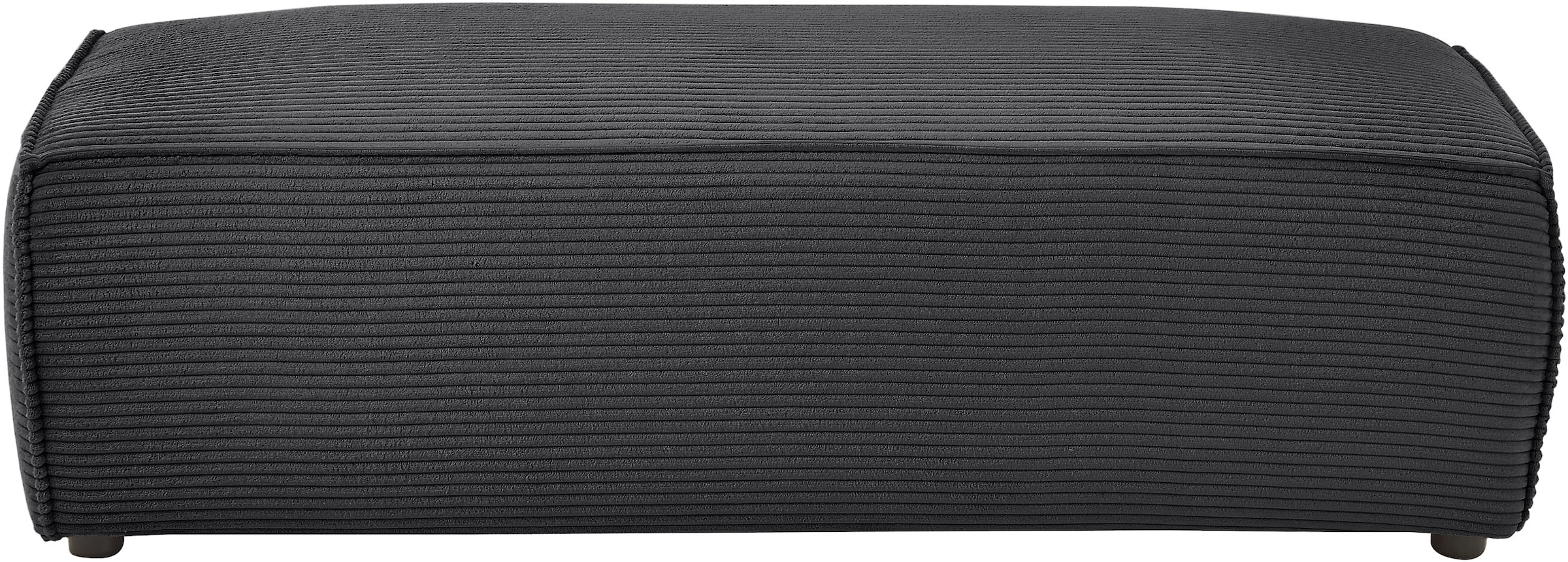 Home affaire Hocker »NEU: SHERWOOD XXL, Polsterhocker, Cord, Webstoff« rechteckig, bequemer Sitzkomfort, 130/60/44 cm, Krokodilverbinder