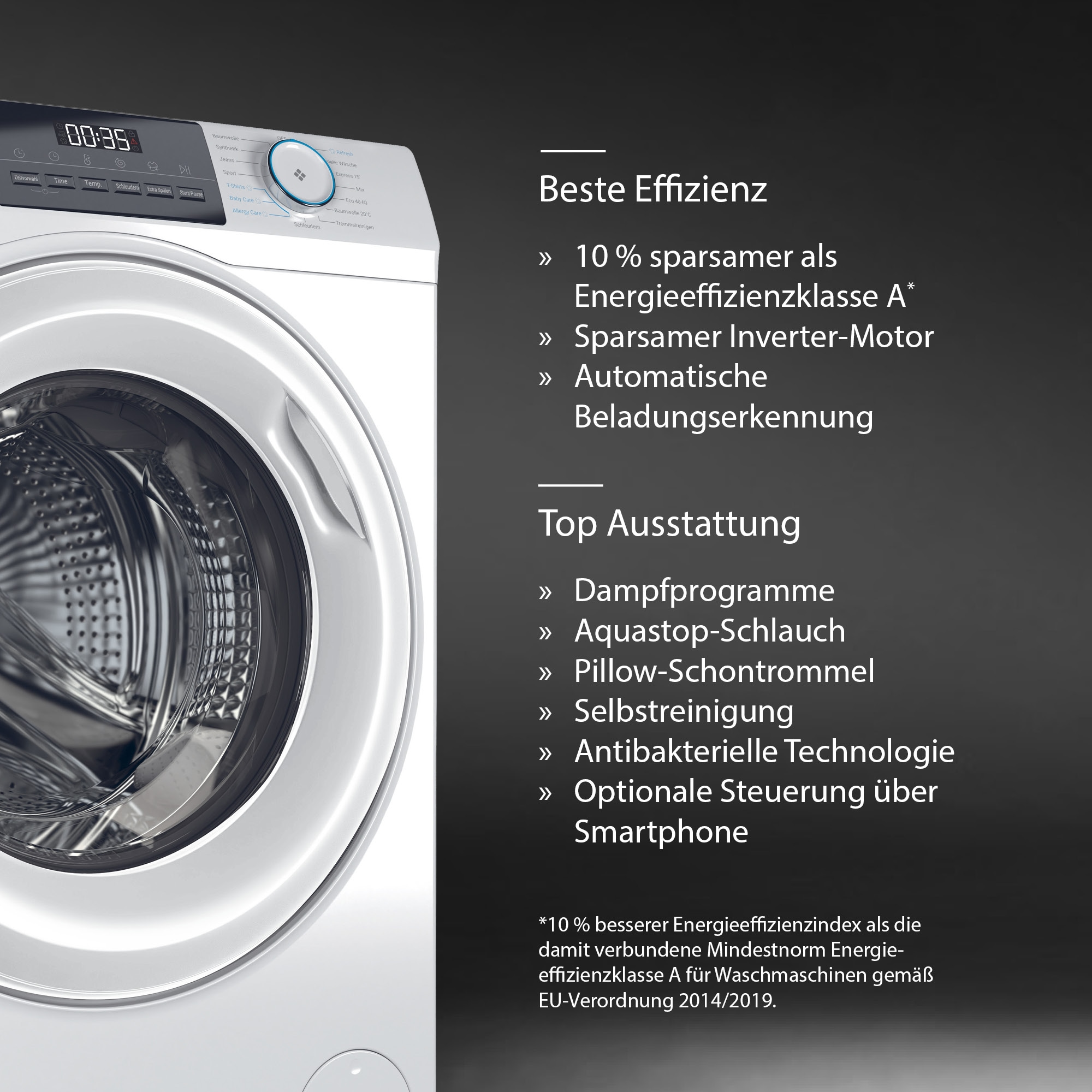 Haier Waschmaschine »HW80-BP14929BU1«, 8 kg, 1400 U/min, hOn App