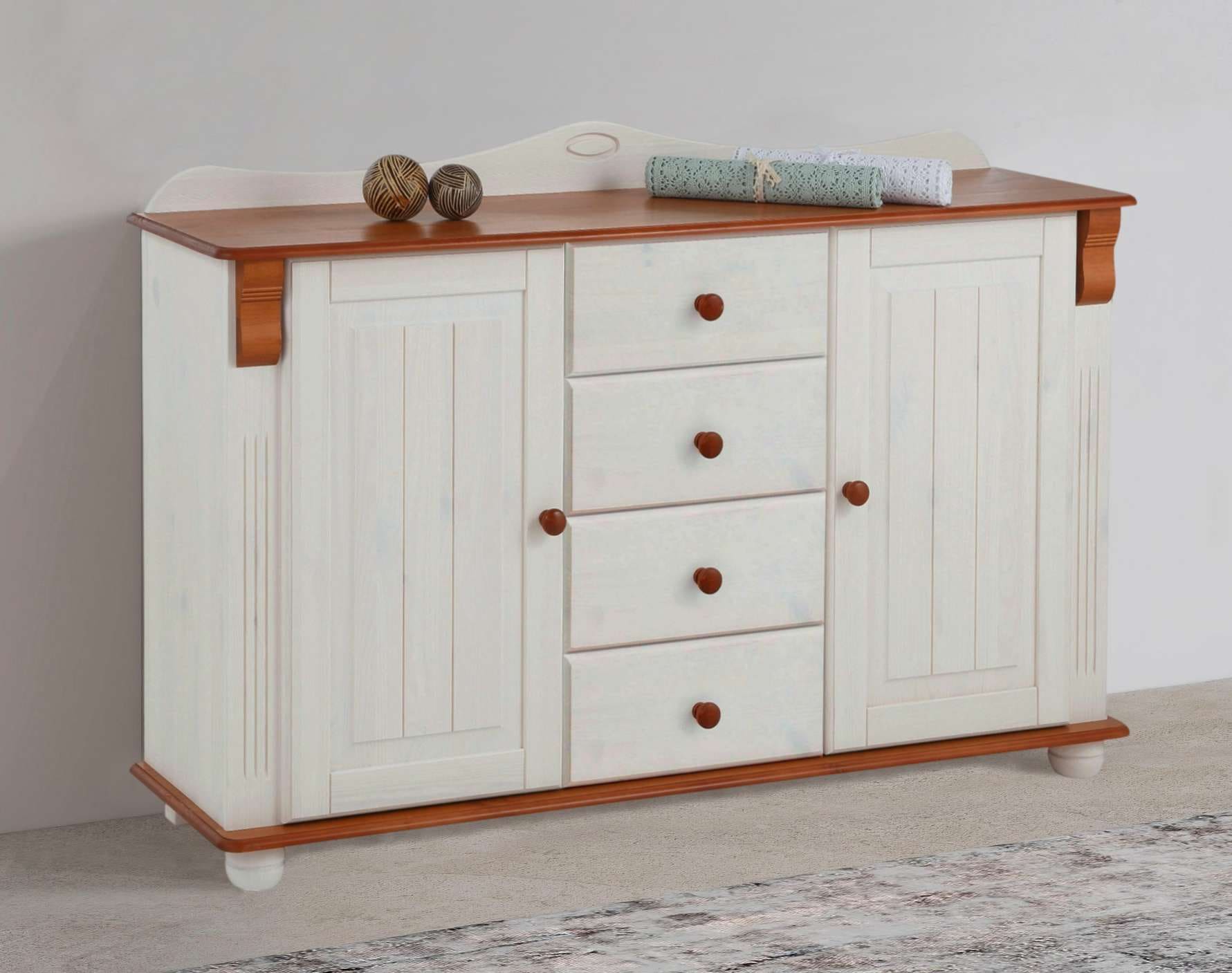 Home affaire Kommode »Sideboard, Anrichte, mit 3 Schubladen, 2 Türen« aus m günstig online kaufen