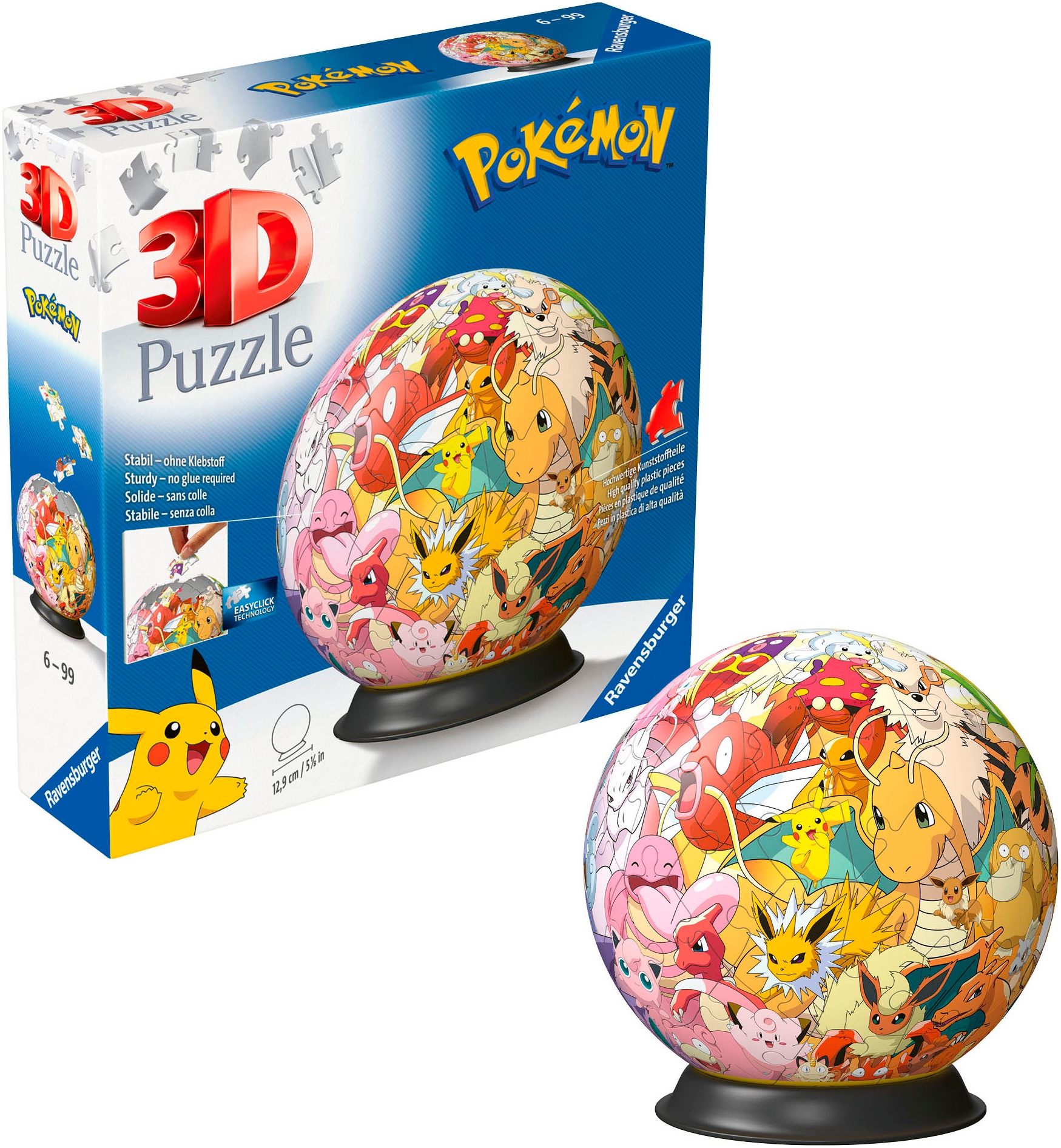 Ravensburger Puzzleball »Pokémon - Kanto Region Characters«, Made in Europe