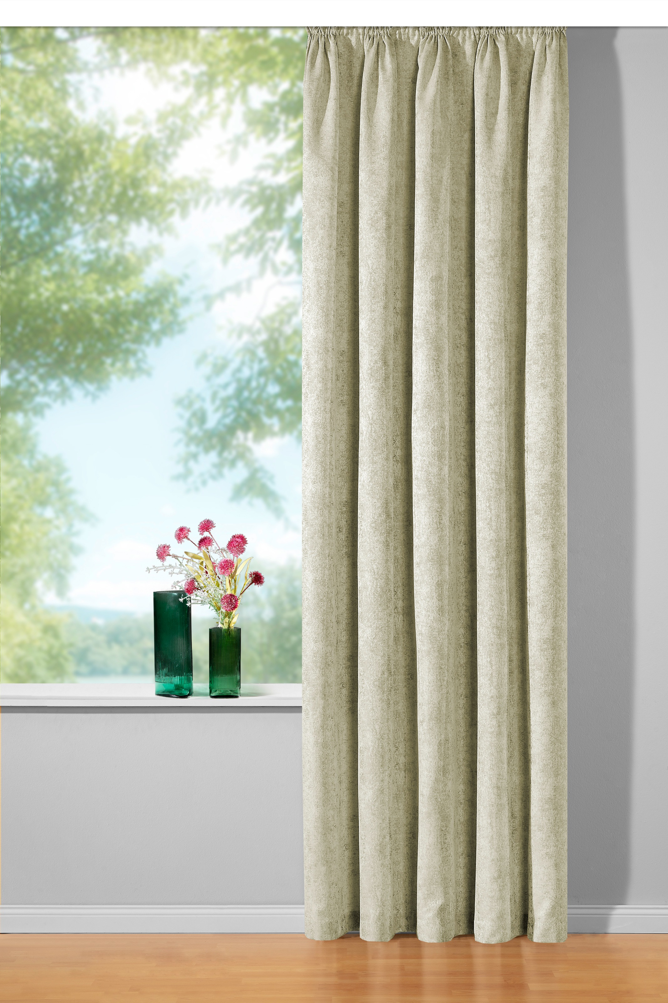 Weckbrodt Vorhang »Jona«, (1 St.), Jacquard, edler Glanz, blickdicht, Gardine, Store