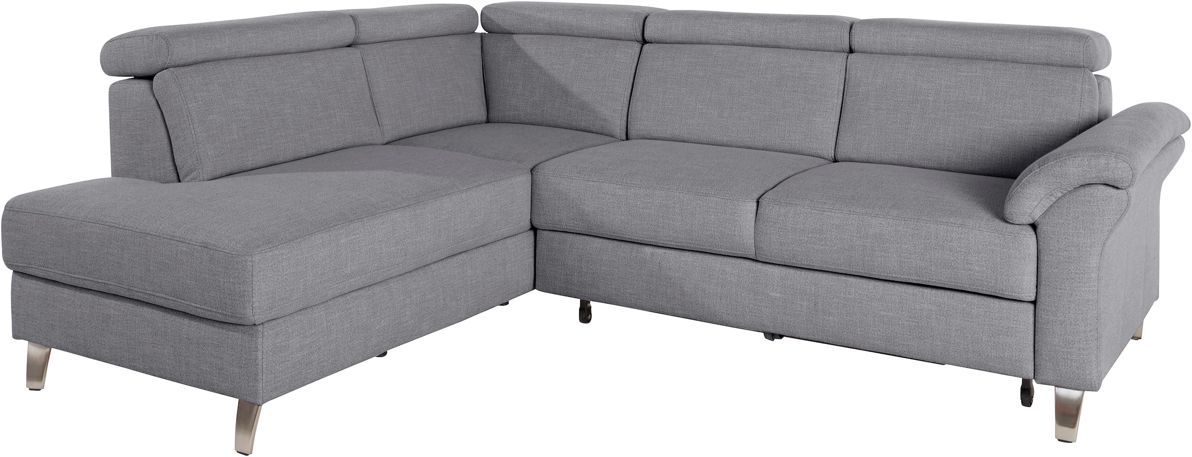 sit&more Ecksofa »Arngast L-Form« inklusive Kopfteilverstellung und Federke günstig online kaufen