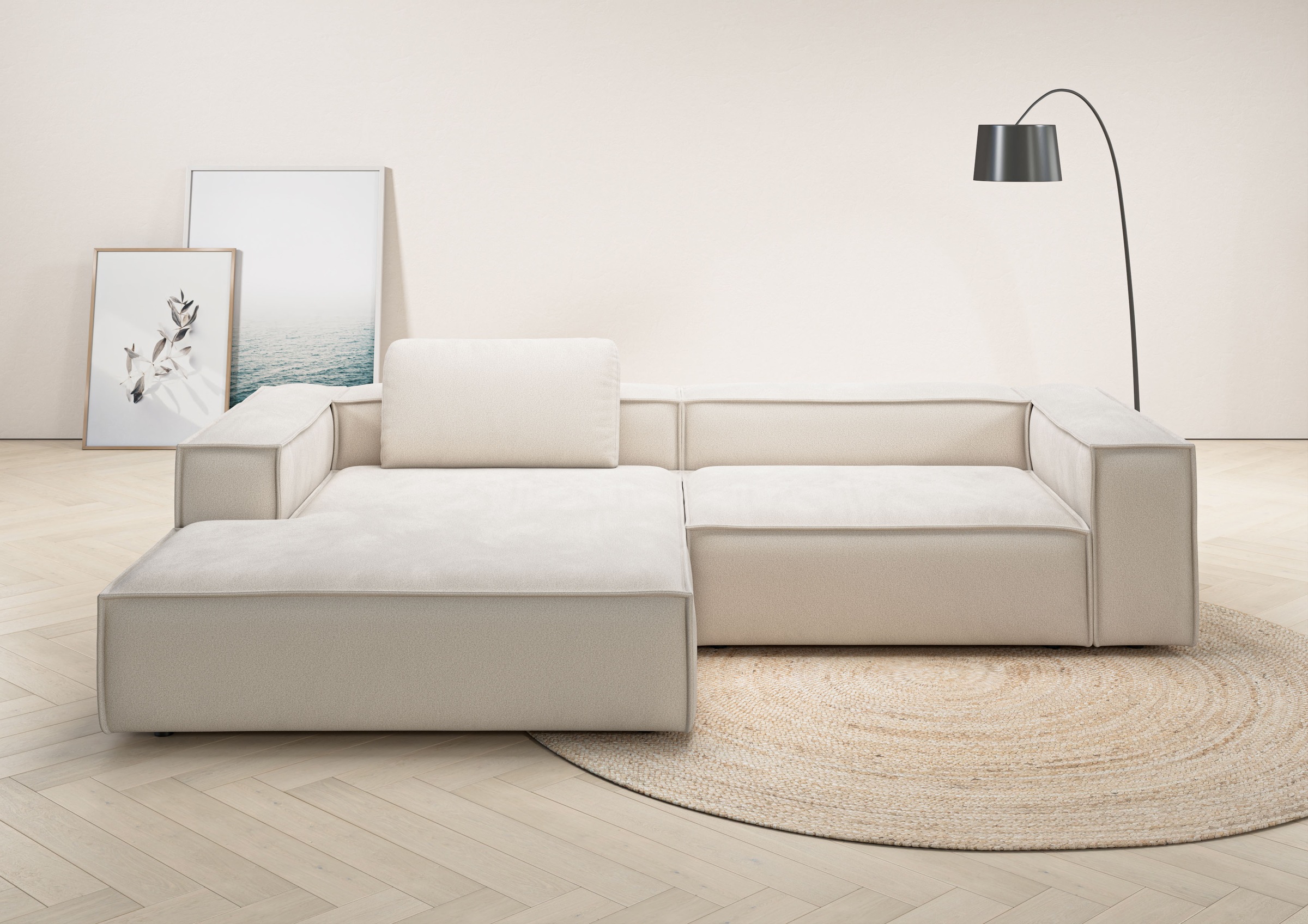 Home affaire Ecksofa »Watertown, modernes XXL L-Form, 306 cm breit« Großzüg günstig online kaufen