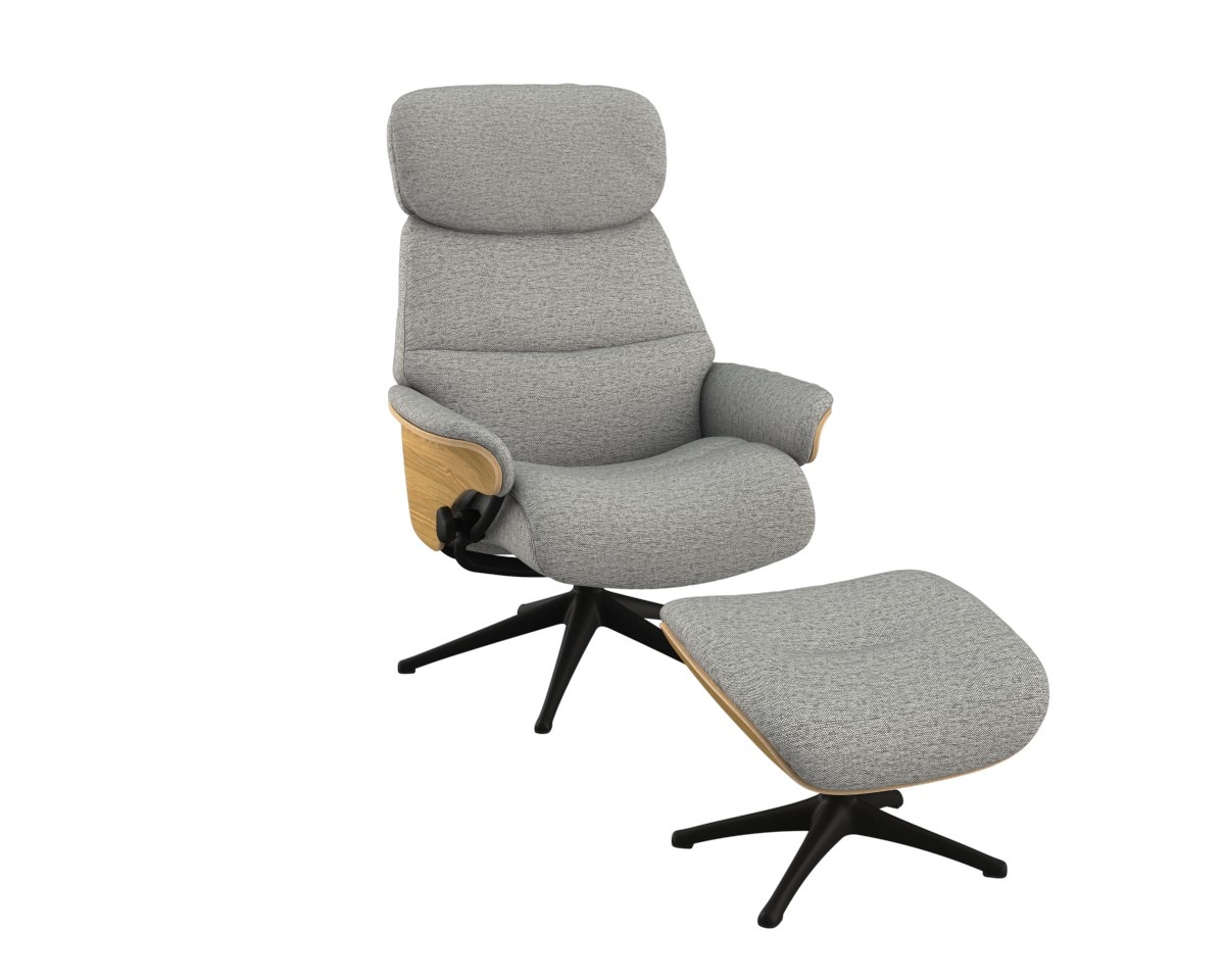 FLEXLUX Relaxsessel »Aarhus, Gepolsterter Funktionssessel, Skandinavisch de günstig online kaufen