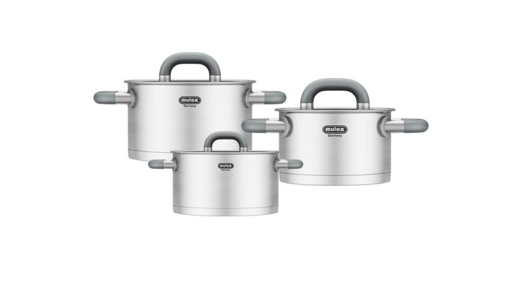 Mulex Topf-Set »LUGANO« Set, 6 Stk. tlg. Edelstahl 18/10 günstig online kaufen