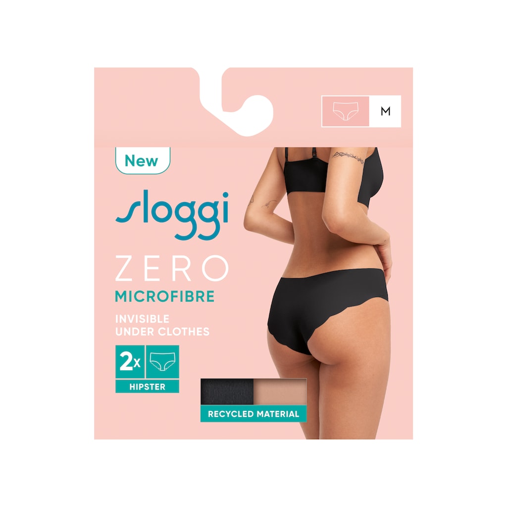 sloggi Hipster »ZERO Microfibre 2.0 Hipster C2P«, (Packung, 2 St.)
