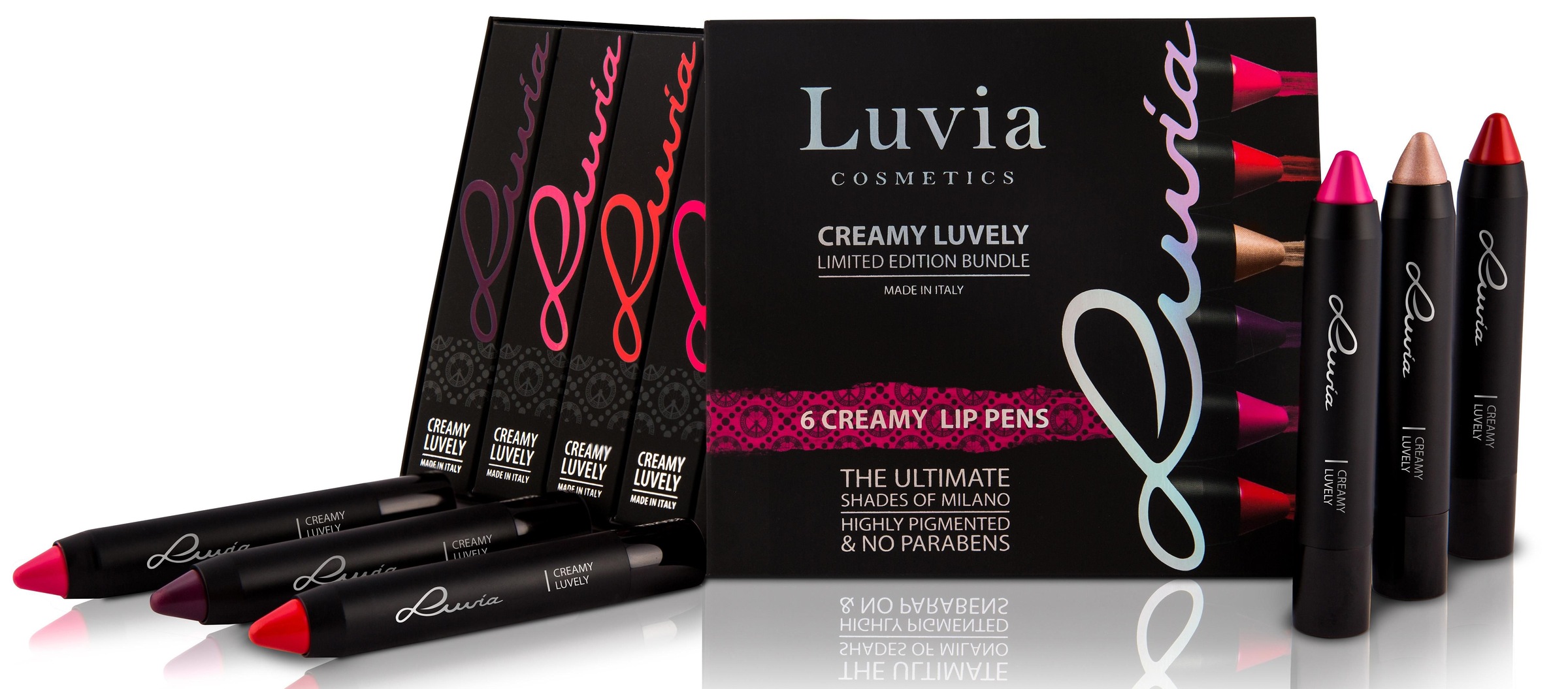 Bild von Luvia Cosmetics Lippenstift-Set »Creamy Luvely«, (6 tlg.)