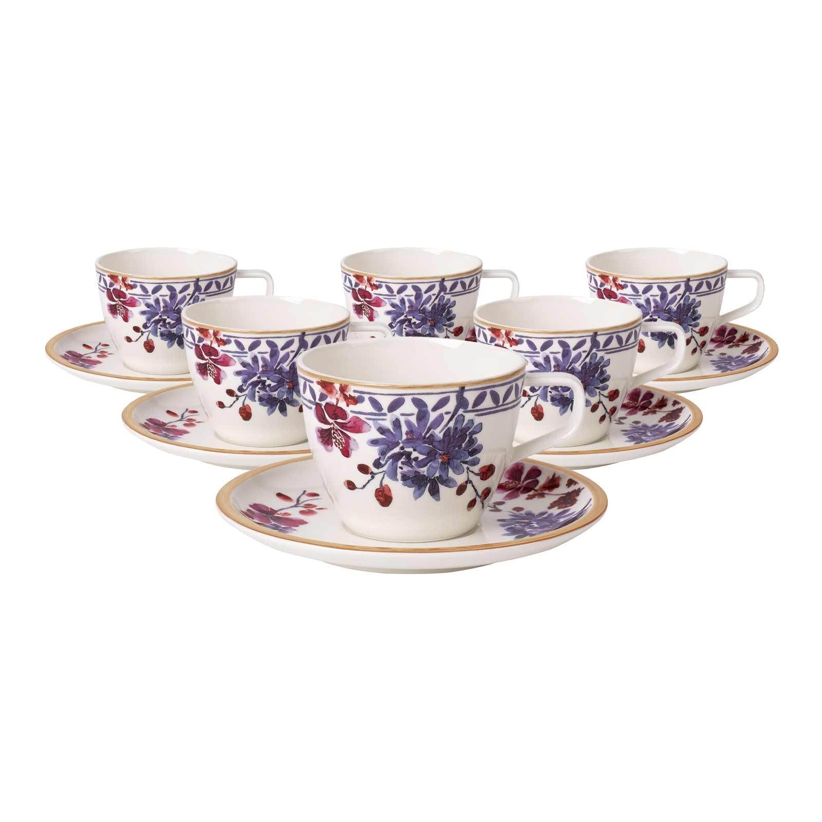 Villeroy & Boch Tasse »Kaffeetassen mit Untertassen Artesano Provençal Lave günstig online kaufen