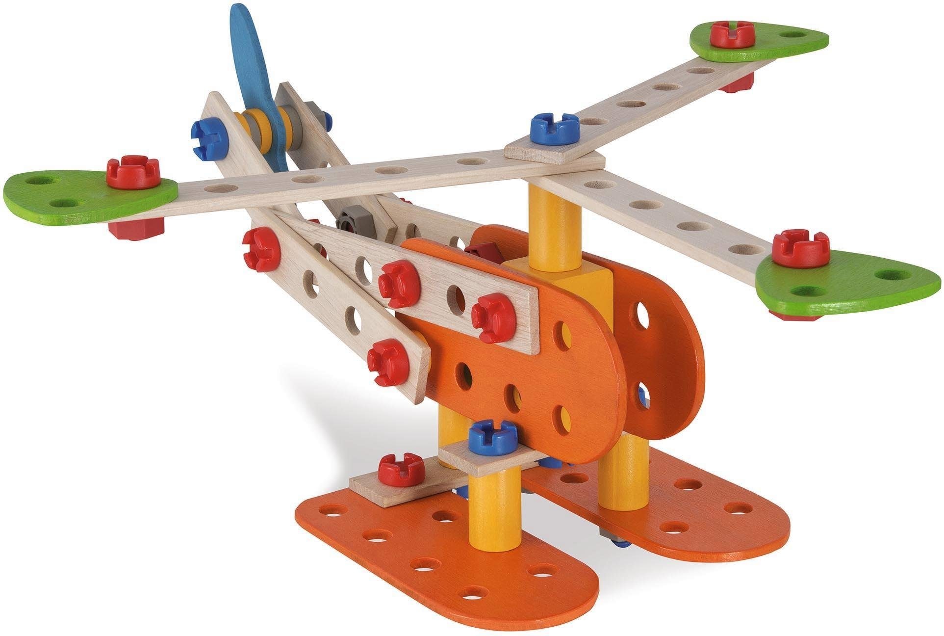 Eichhorn Konstruktionsspielsteine »Constructor Flugzeug«, (90 St.), Made in Germany, FSC®- schützt Wald - weltweit