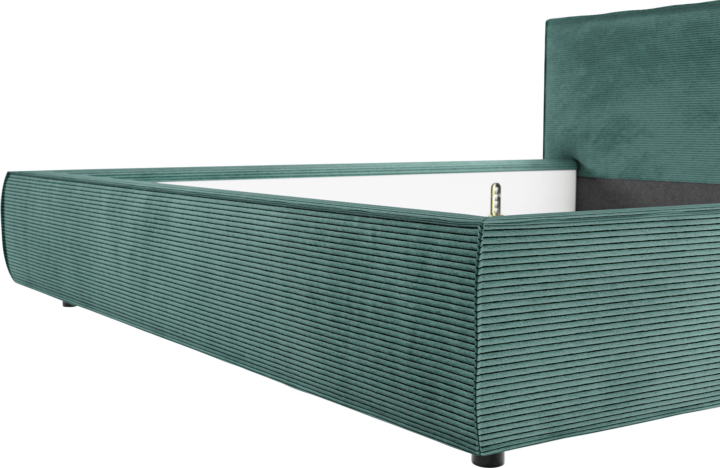 Home affaire Polsterbett »Adrina mit Biesenoptik, Feincord und Luxus-Microfaser« bis 280kg, auch in Überlänge 220 cm, 4 Breiten bis 200cm