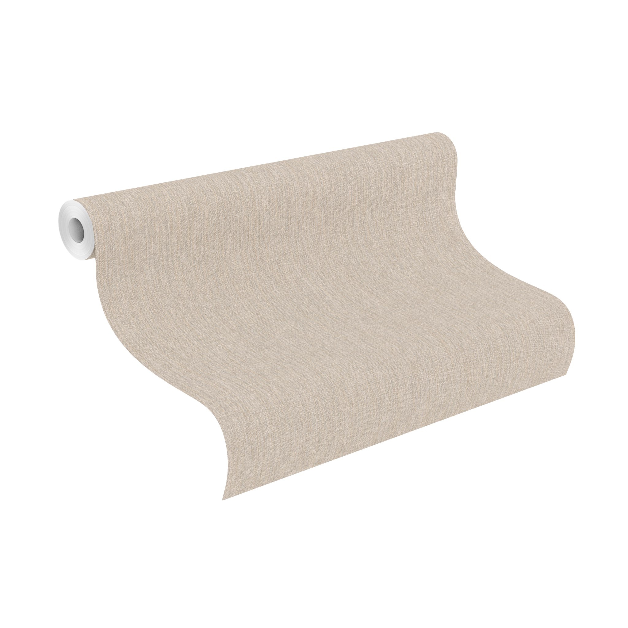 Rasch Papiertapete »Tapete mit Leinenoptik in Beige« unifarben glatt Textil günstig online kaufen