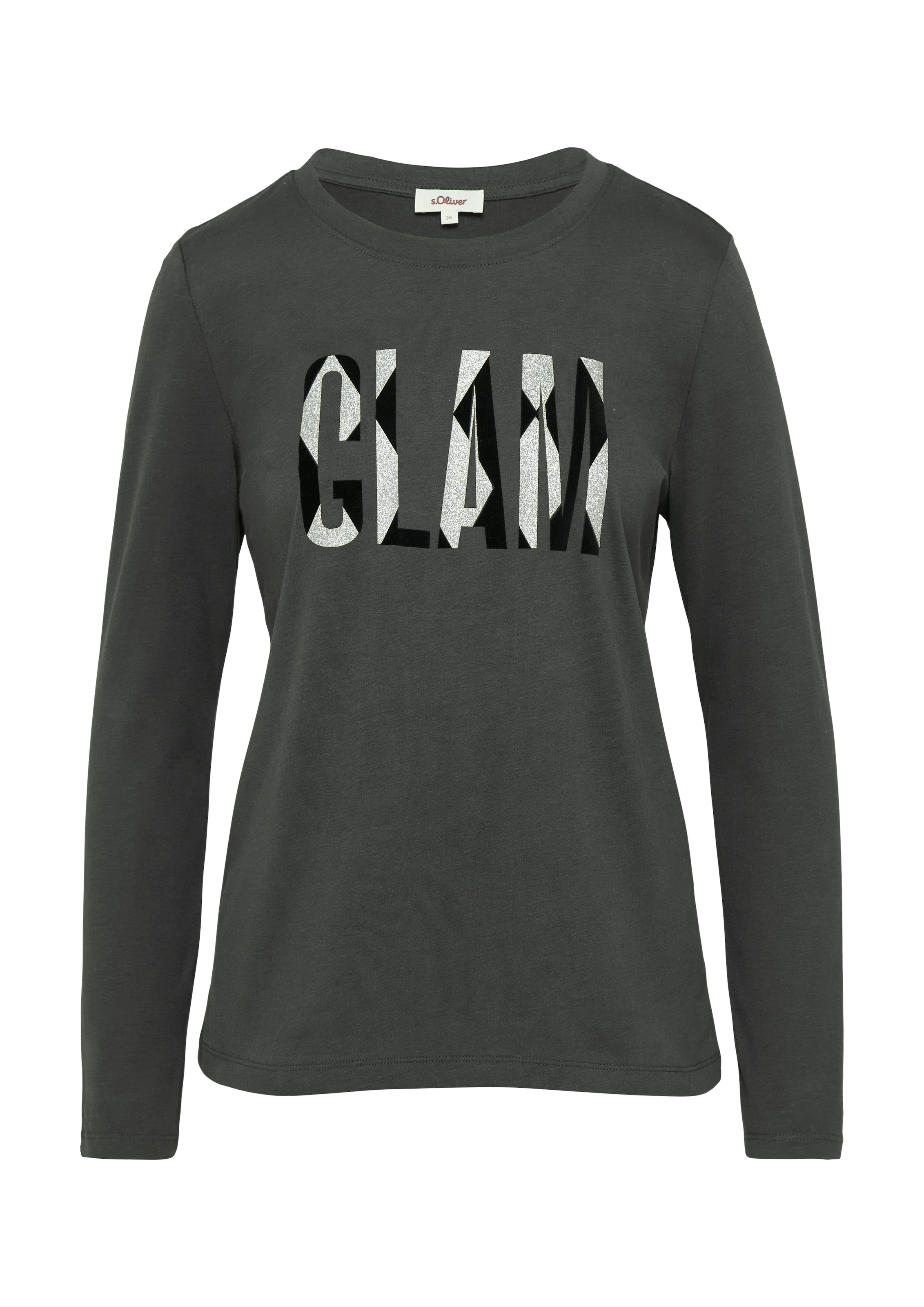 s.Oliver Langarmshirt, mit Schriftzug