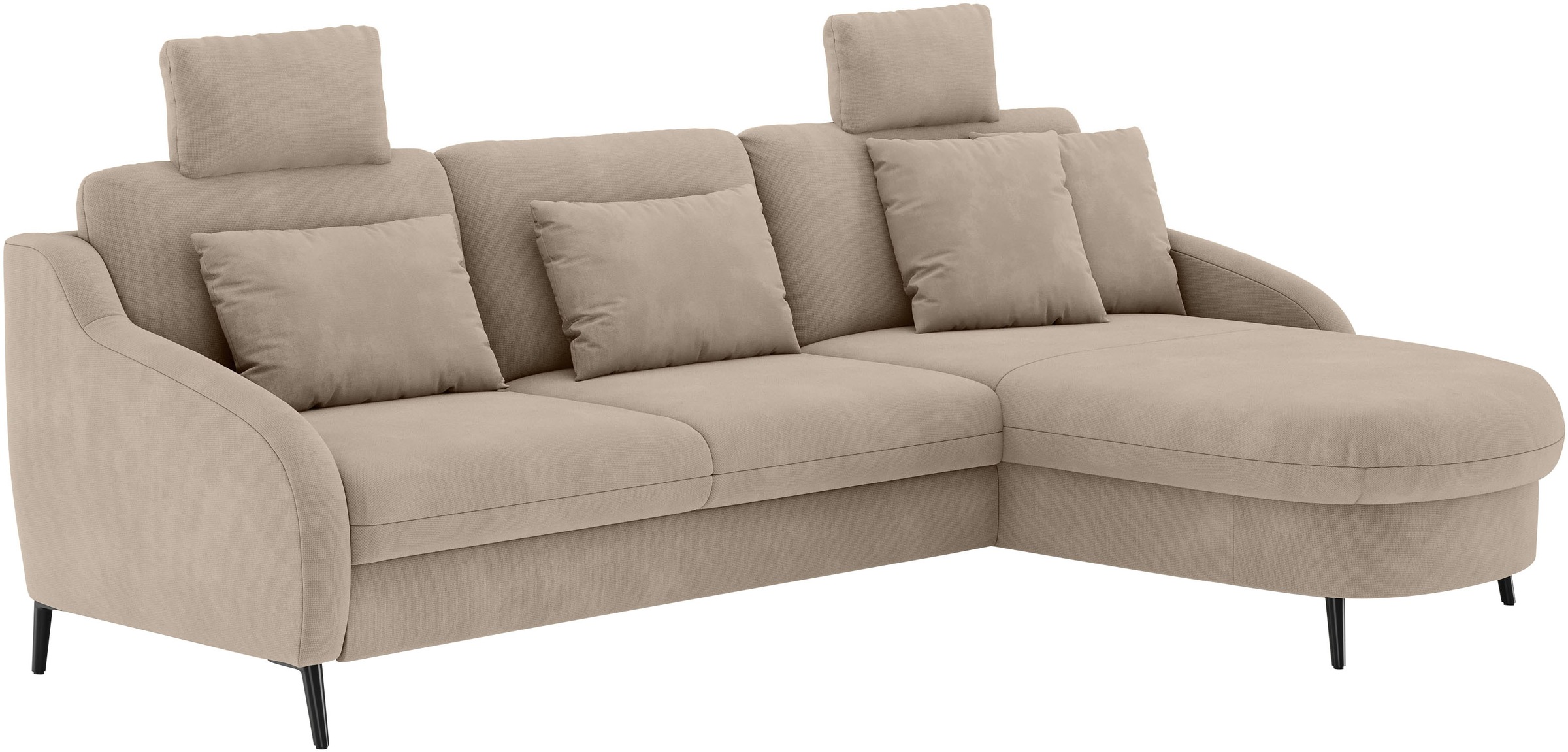 sit&more Ecksofa »Soul L-Form«, wahlweise mit Bettfunktion