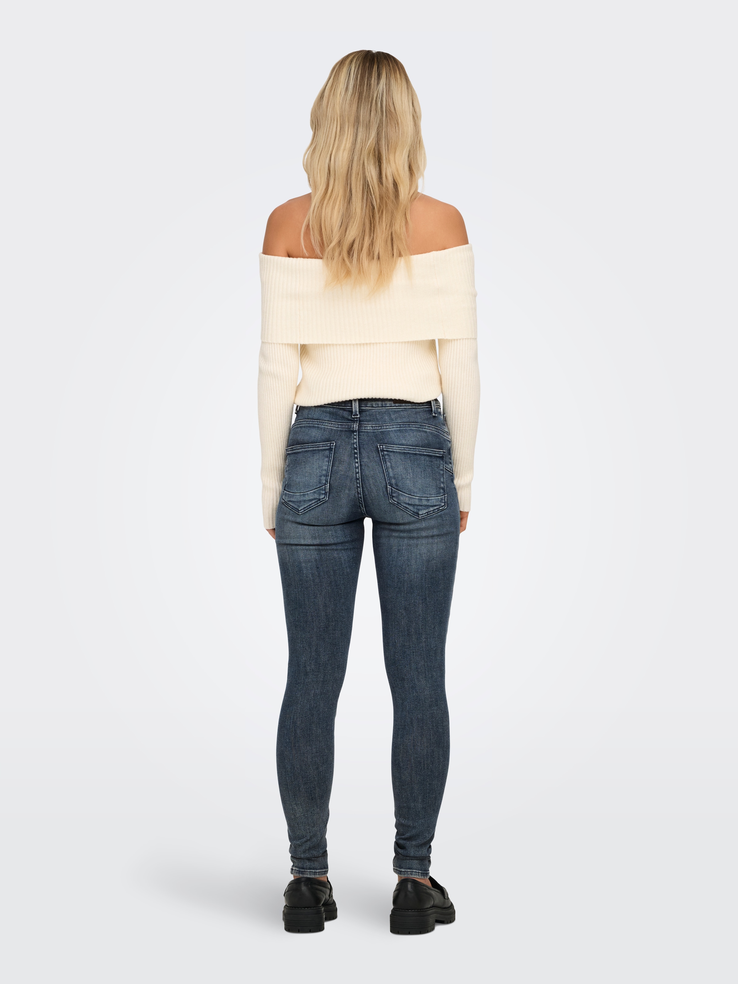 ONLY Skinny-fit-Jeans »ONLPOWER MID PUSH UP SK DNM TAI886«