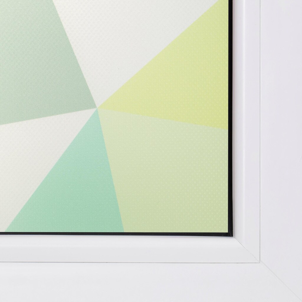 LICHTBLICK ORIGINAL Fensterfolie »Pattern Dreiecke«, 1 St., blickdicht, strukturiertKlebepunkte