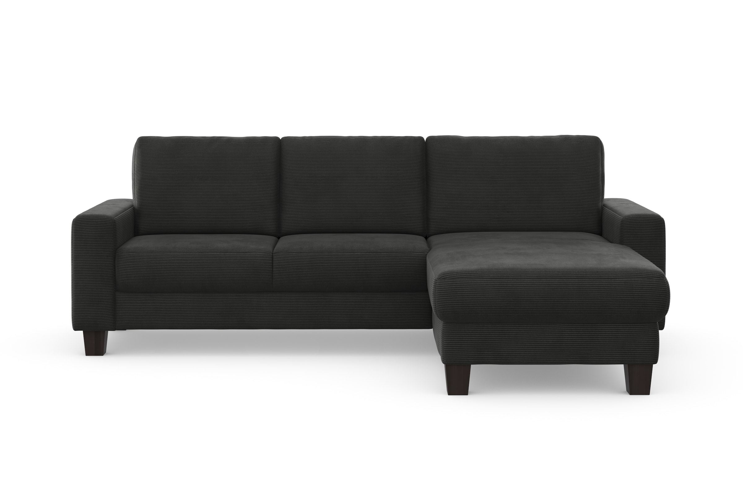 Home affaire Ecksofa »Summer L-Form«, mit Recamiere, mit oder ohne Bettfunktion und Bettkasten, Cord-Bezug