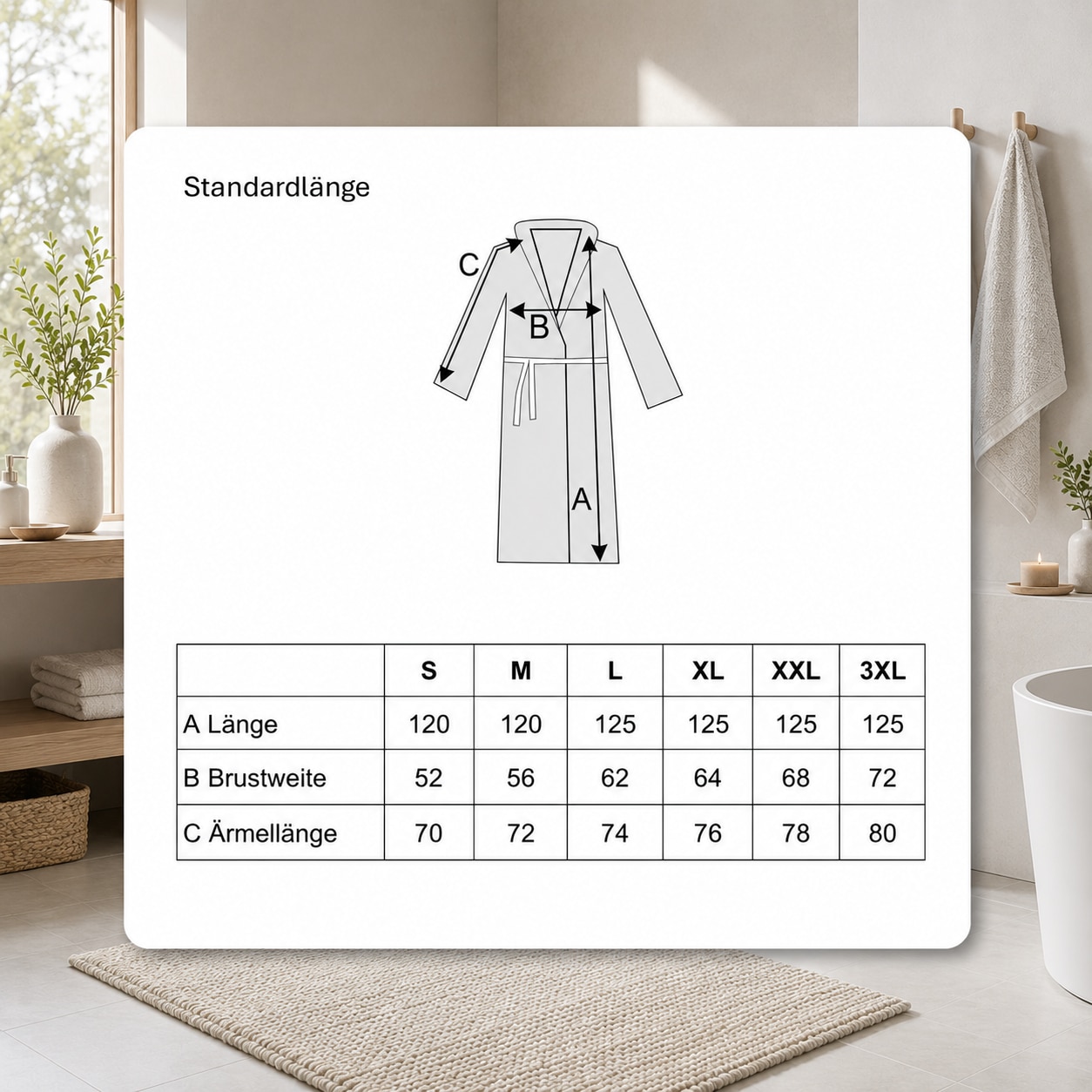 OTTO home Unisex-Bademantel »Travel, ideal für Sauna & Spa, Hotelbademantel, Morgenmantel« 1 Stk. für Damen & Herren, leichte Qualität, langer Bademantel, S-3XL