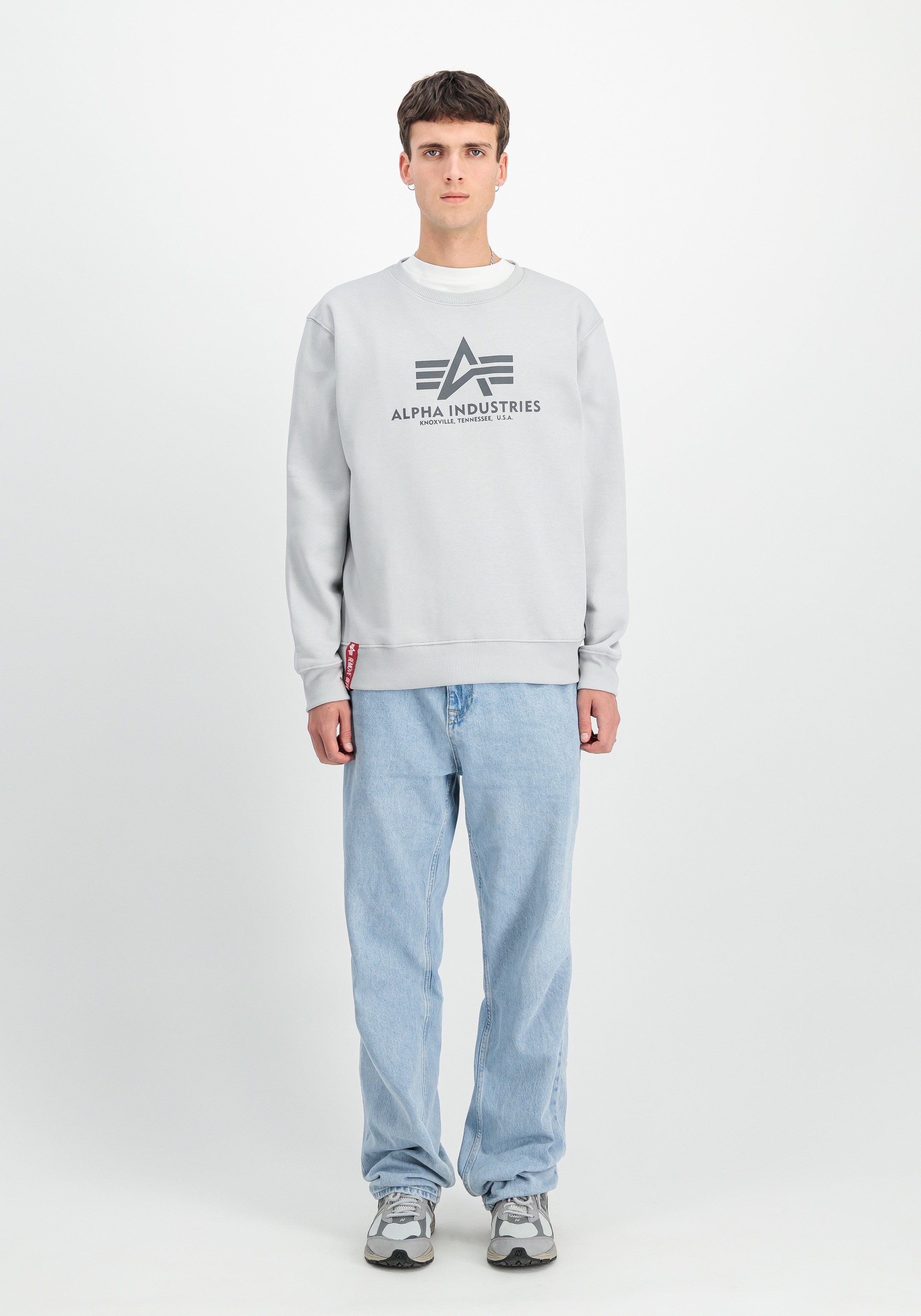 Alpha Industries Sweatshirt »Basic Sweater«, Baumwollmischung, regular fit
