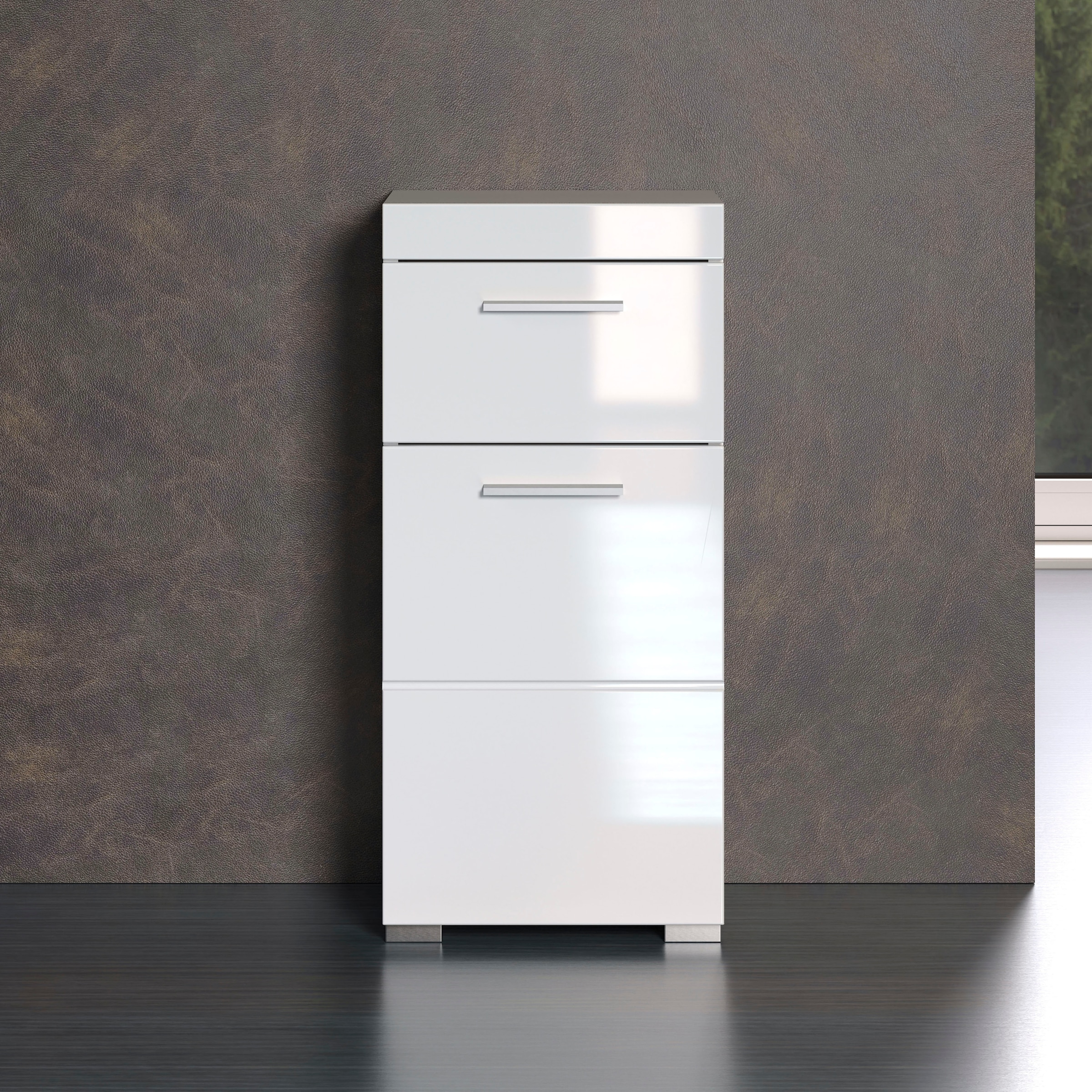 welltime Unterschrank »Avena«, Badezimmerkommode mit 1 Schublade und 1 Tür - (B/T/H) 37/31/79 cm