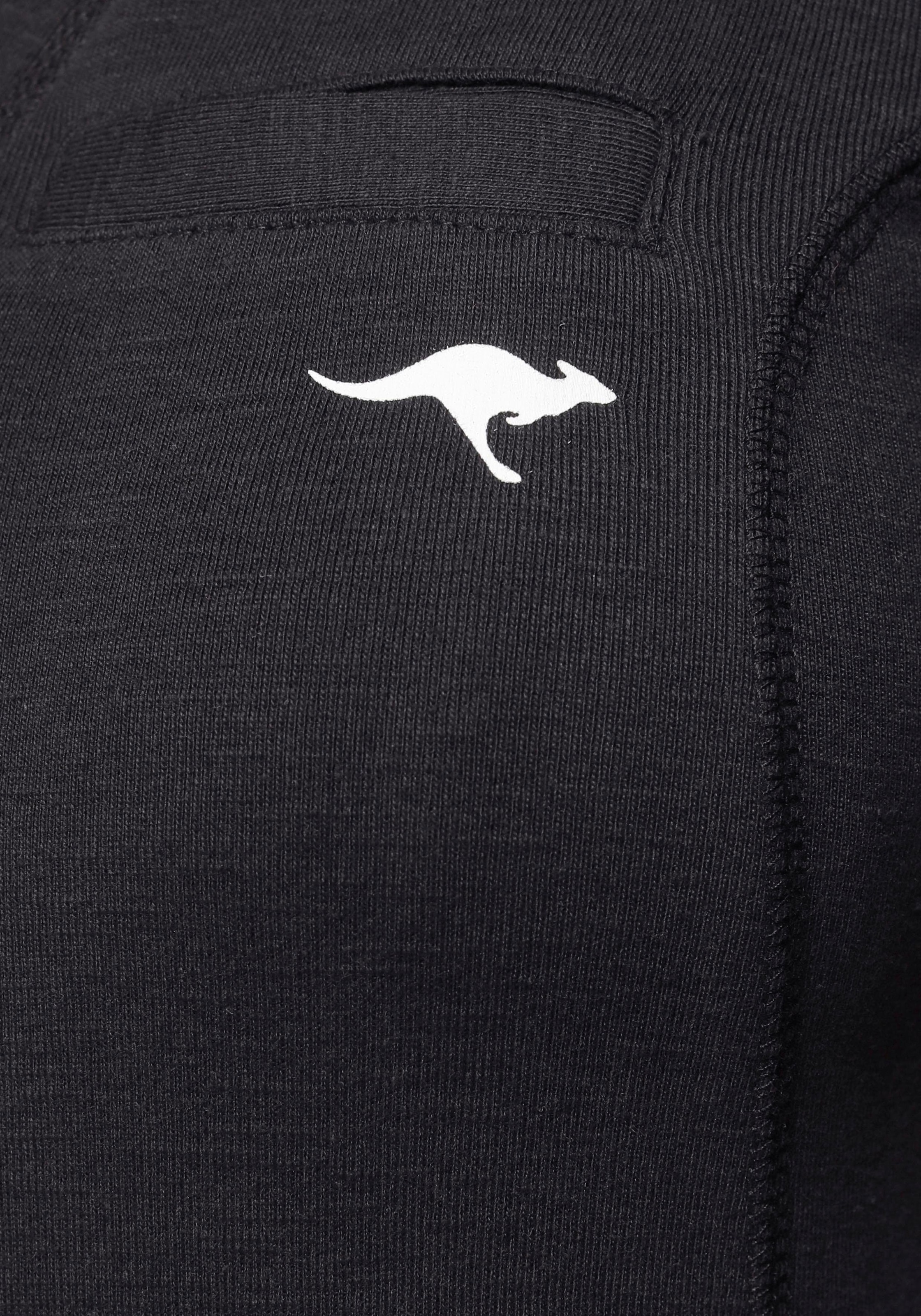 KangaROOS Sweatkleid Kängurutasche in Longform,  aus Baumwoll-Sweatqualität,  mit Kängurutasche
