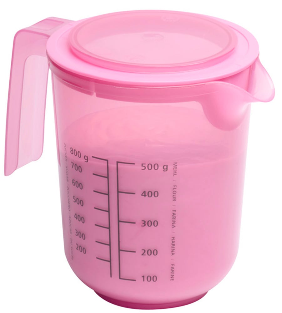 APS Rührschüssel »- Rührbecher mit Deckel, inklusive Spritzschutz«, 1 tlg., aus Kunststoff, Ø 12,5 cm, Höhe 16 cm, 1 Liter, aus Polypropylen