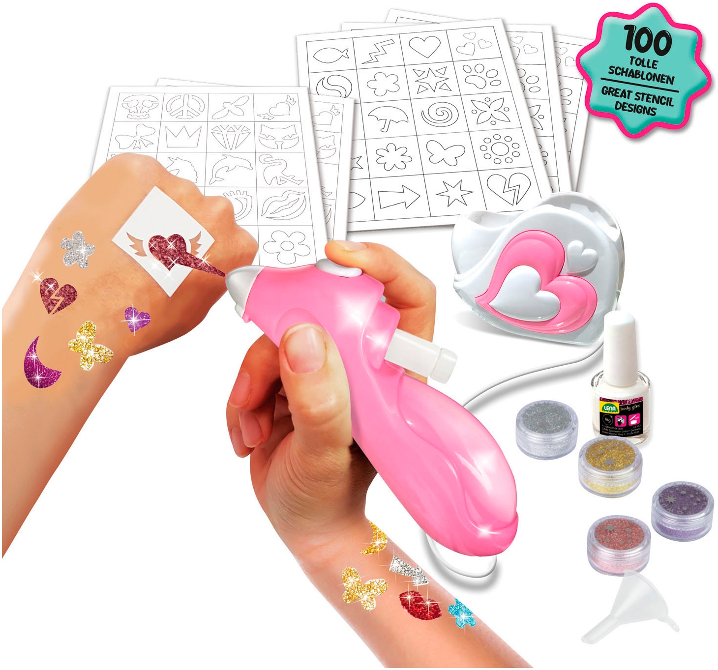 Lena® Kreativset »Airbrush Tattoo Studio«