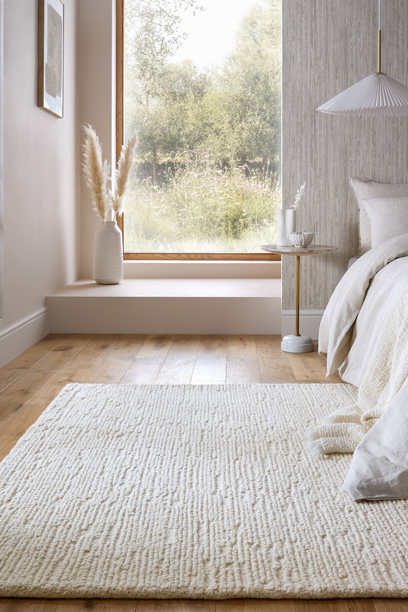 FLAIR RUGS Wollteppich »Harris Boucle«, rechteckig, 12 mm Höhe, handgeferti günstig online kaufen