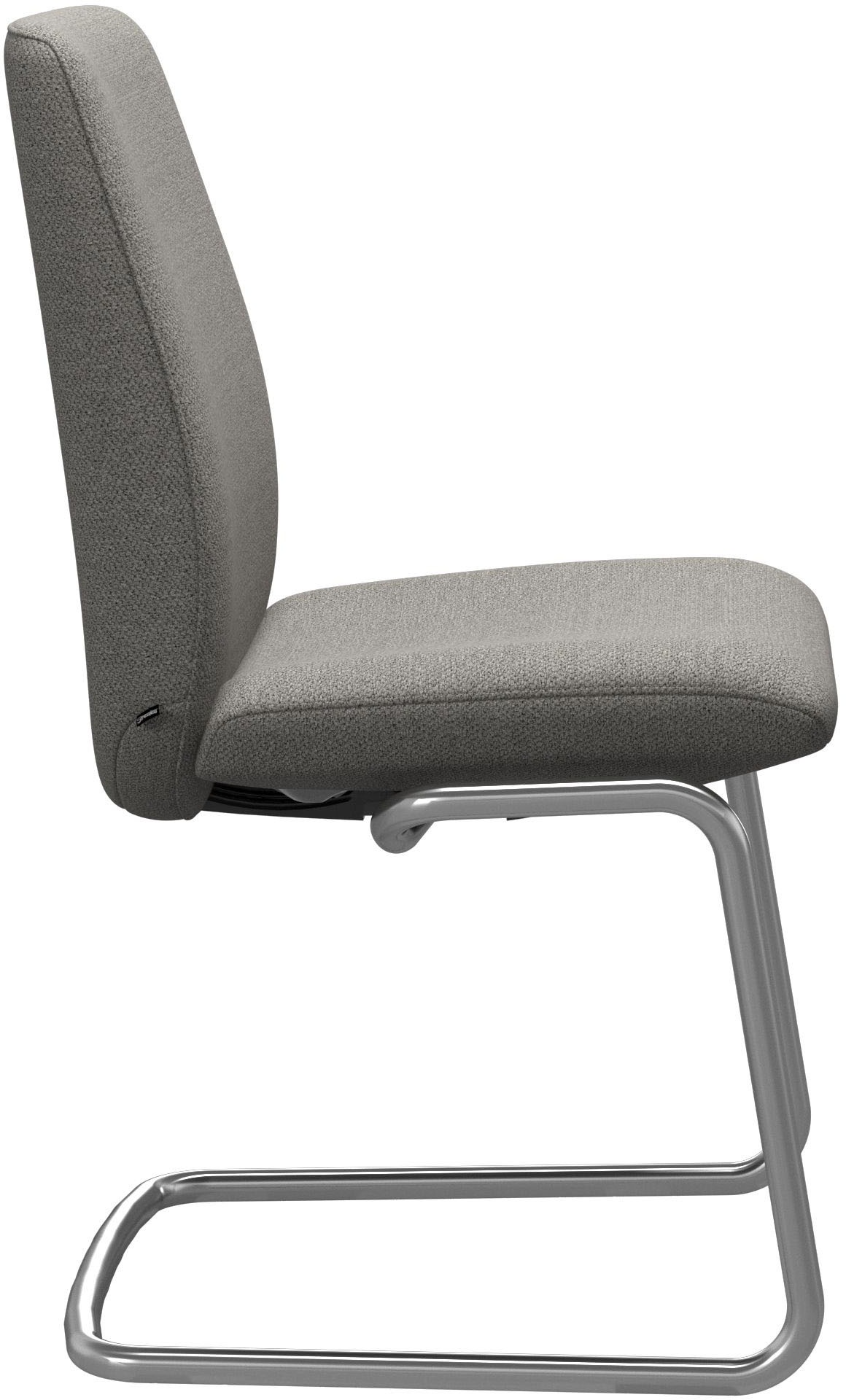 Stressless® Polsterstuhl »Laurel«, ROHLEDER Stoff Q2 FARON, Low Back, Größe L, mit Beinen aus Stahl in Chrom glänzend