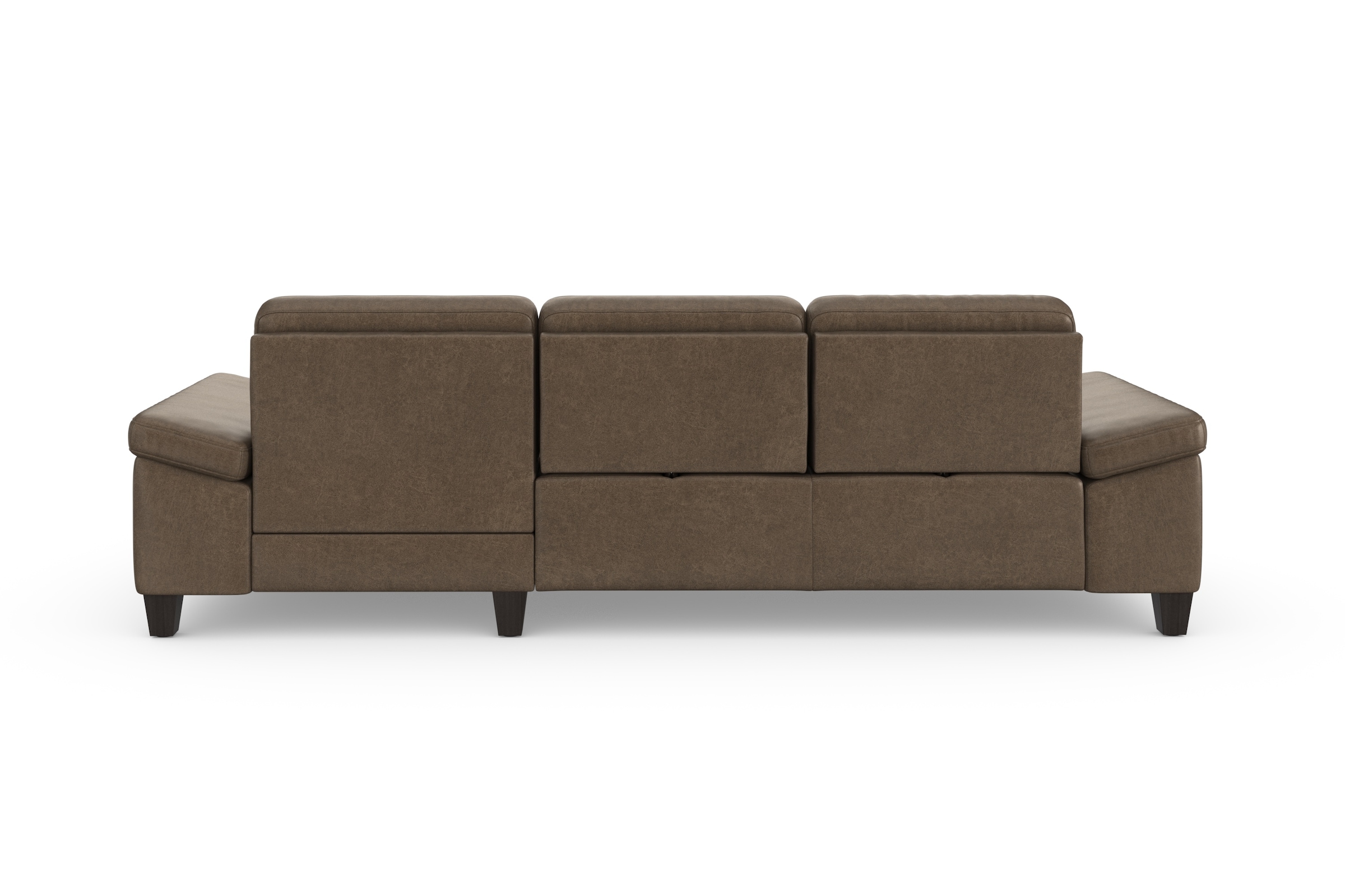 sit&more Ecksofa »Westham L-Form«, Recamiere, mit oder ohne Bettfunktion, Bettkasten, Füße wengefarben