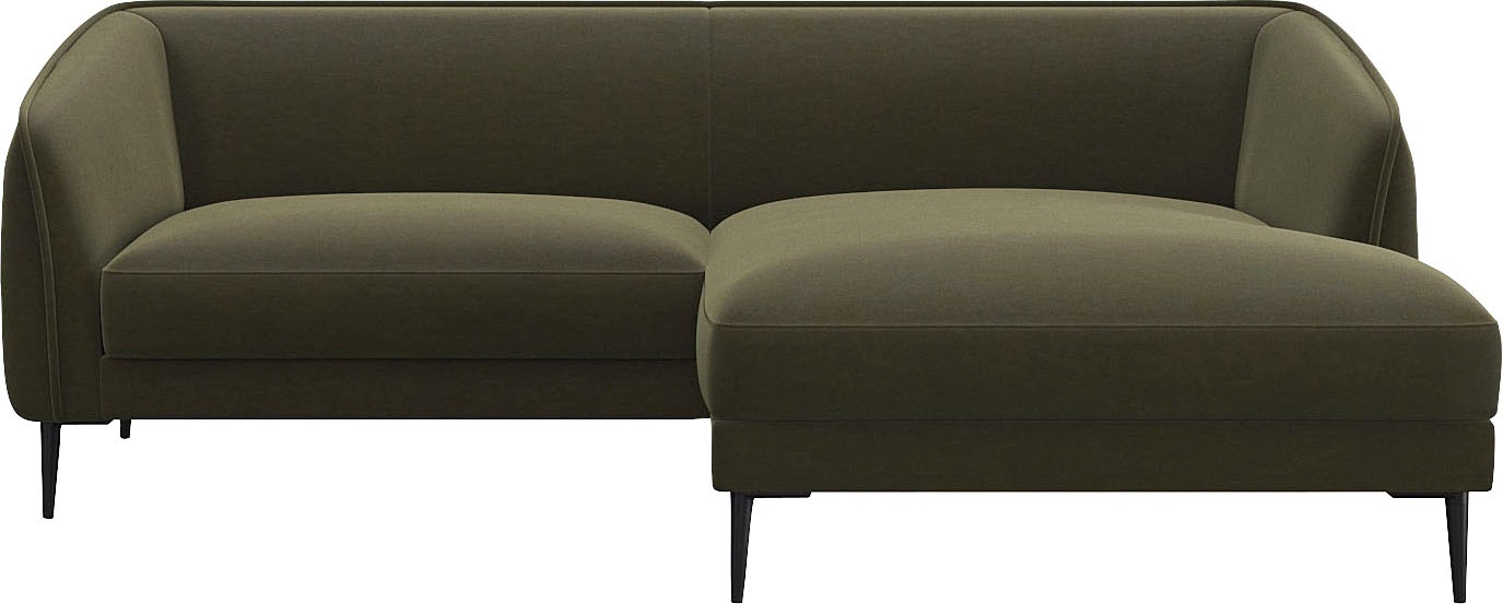 FLEXLUX Ecksofa »Belle Designsofa, bequem durch Kaltschaum im Sitz«, Skandi günstig online kaufen