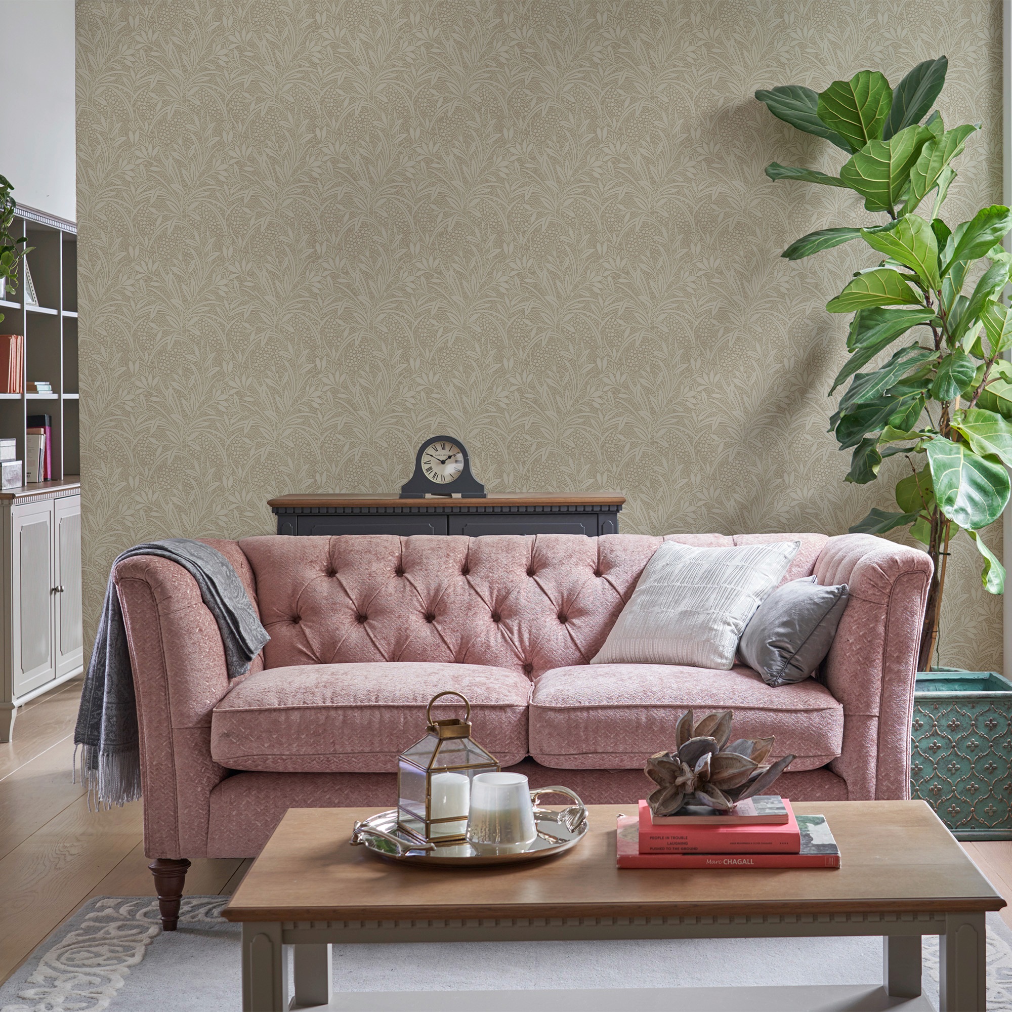 LAURA ASHLEY Vliestapete »Barley«, gemustert, FSC® zertifiziert, mit lebhaftem Druck, 10 Meter Länge