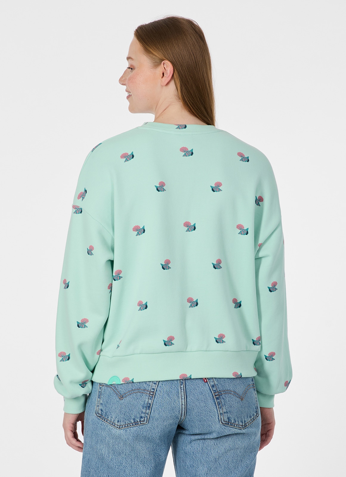 Ragwear Sweatshirt »WUSS SHELLS«, Elastische Baumwollmischung und softem Finish mit Muschel-Print
