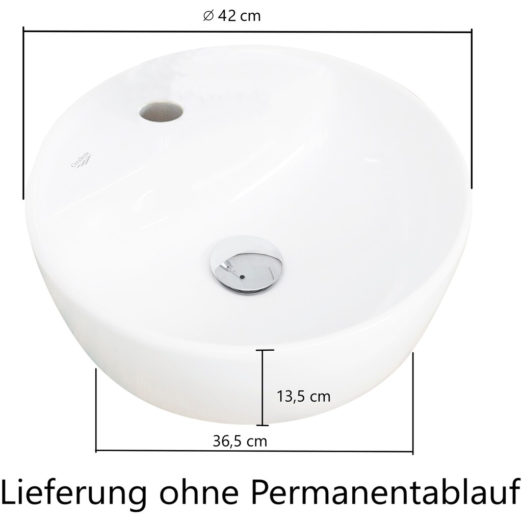 HELD MÖBEL Badmöbel-Set »Stubach«, (2 St., Spiegelschrank und Waschtisch)