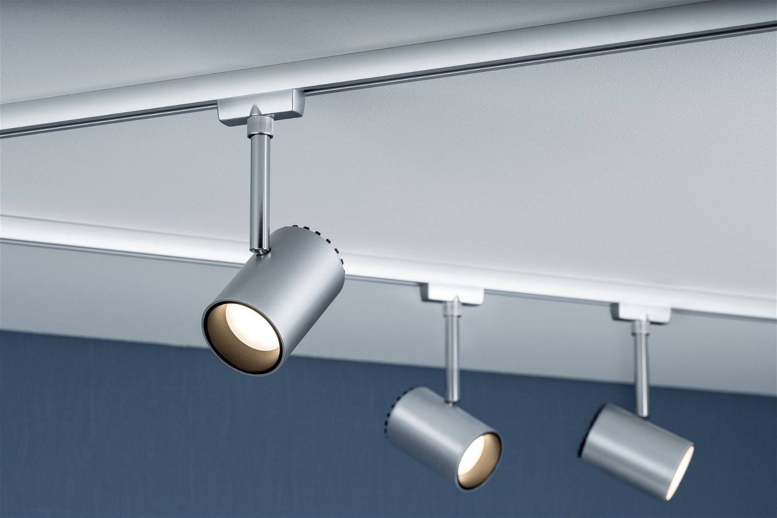 Paulmann Schienensystem-Leuchten »URail Schienenspot Shine Einzelspot 225lm 4,9W 2700K 230V Chrom matt«