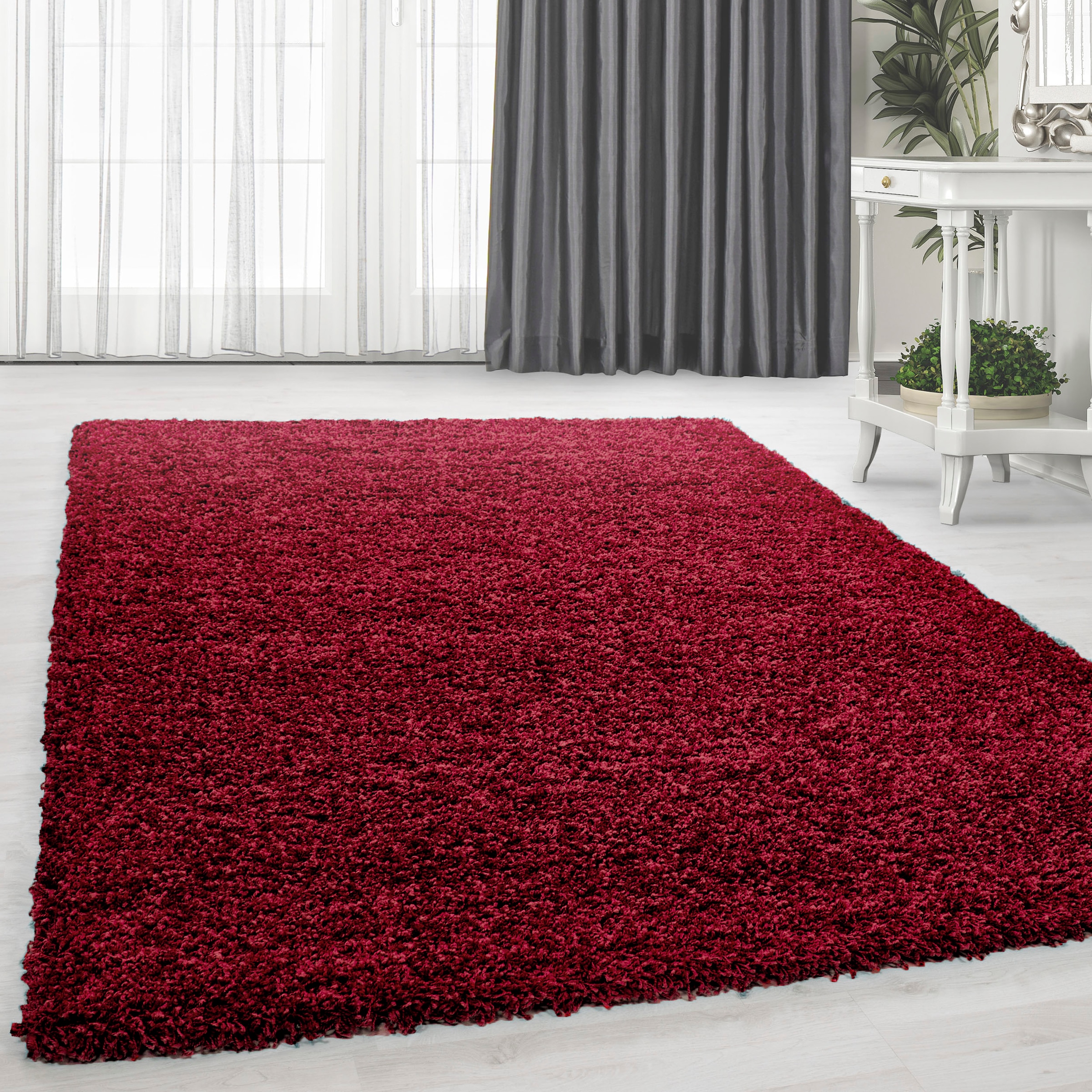 Bild von Home affaire Hochflor-Teppich »Viva«, rechteckig, 45 mm Höhe, Uni Farben, einfarbig, besonders weich und kuschelig