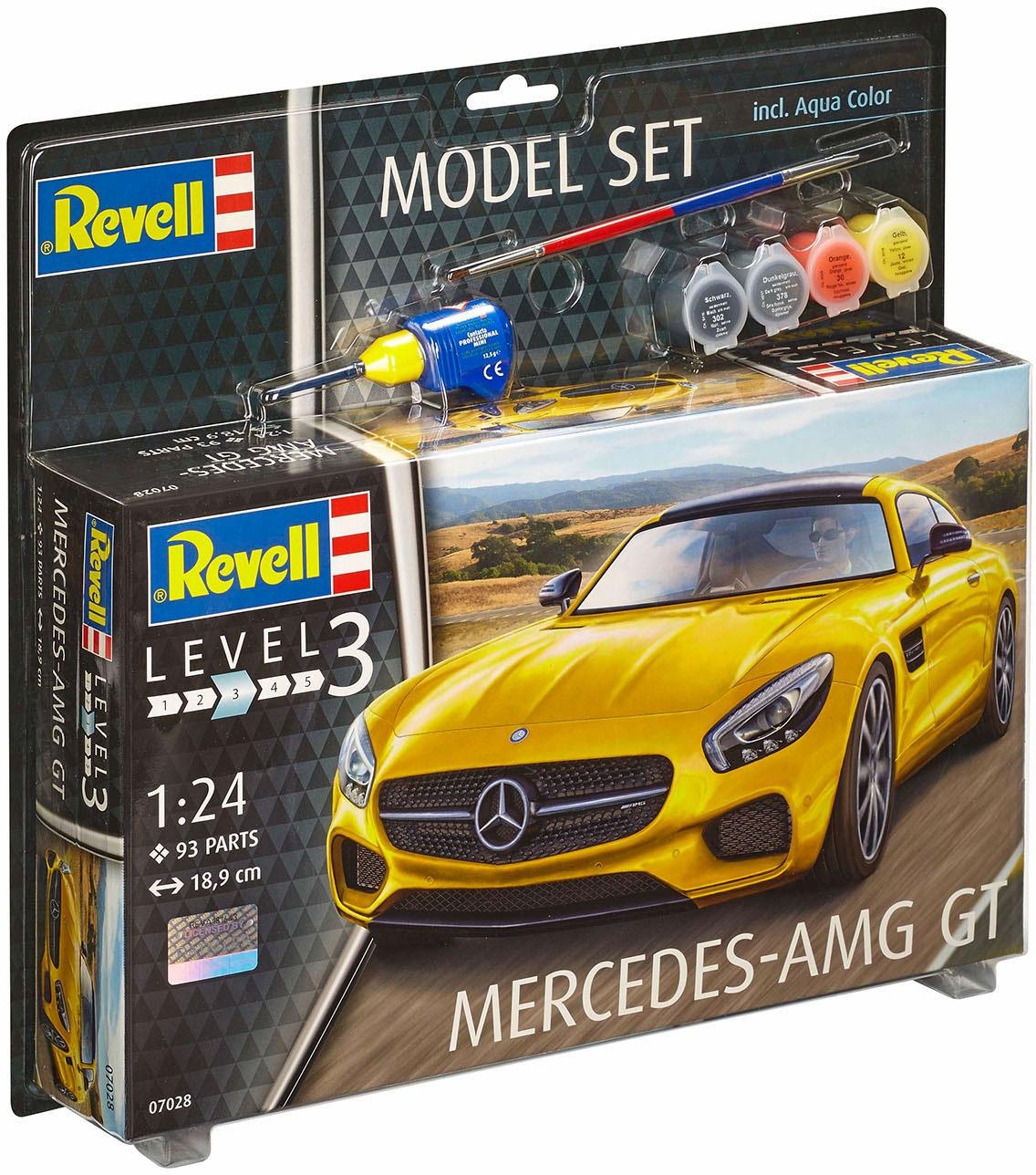Revell® Modellbausatz »Model Set, Mercedes-AMG GT«, (Set), 1:24, Made in Europe