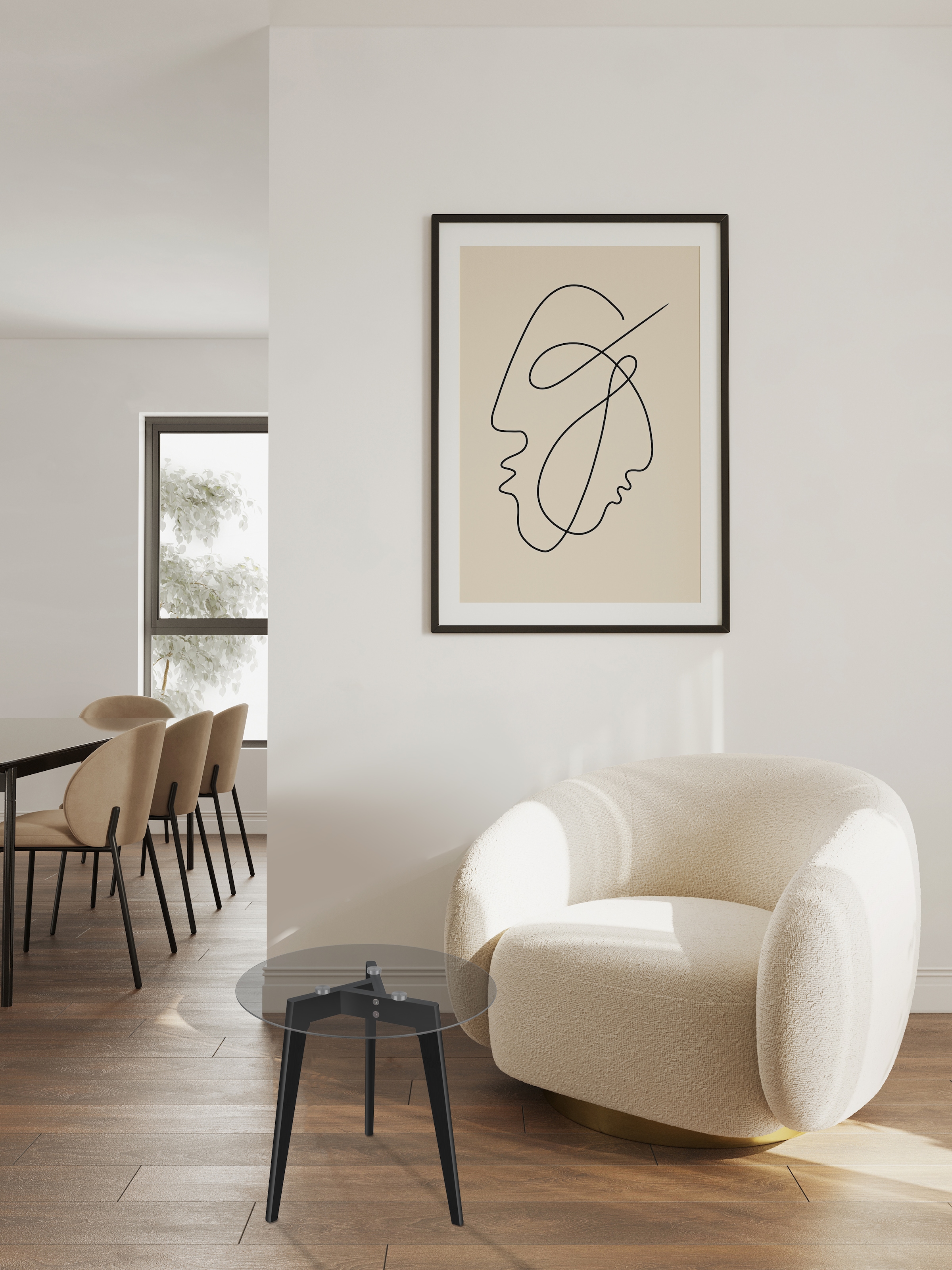 MIRRORS AND MORE Beistelltisch »Charlotta«, (4 St.), Kombination aus Holz u günstig online kaufen