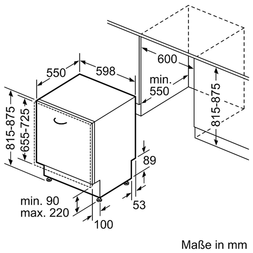 Constructa vollintegrierbarer Geschirrspüler »CG6VX02EBE« 13 Maßgedecke