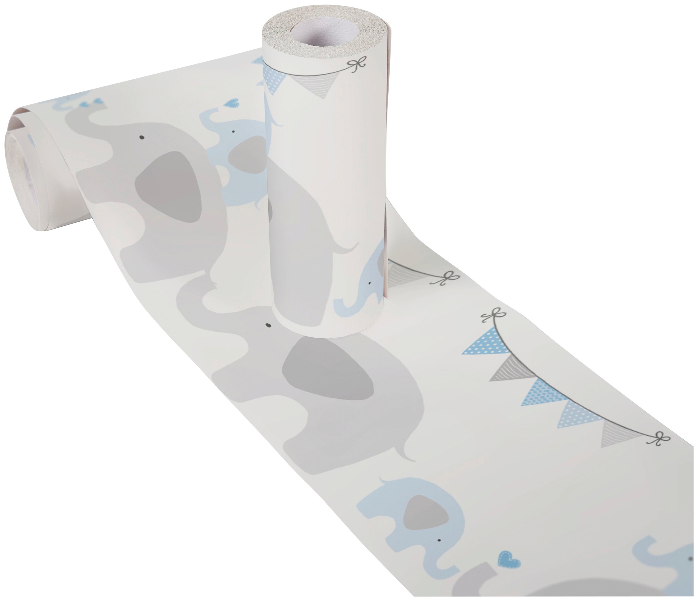 A.S. Création Bordüre »Elephant Party«, Motiv-abstrakt-naturalistisch, Tapete Kinder Borte Wohnzimmer Schlafzimmer Küche Design Kinderzimmer