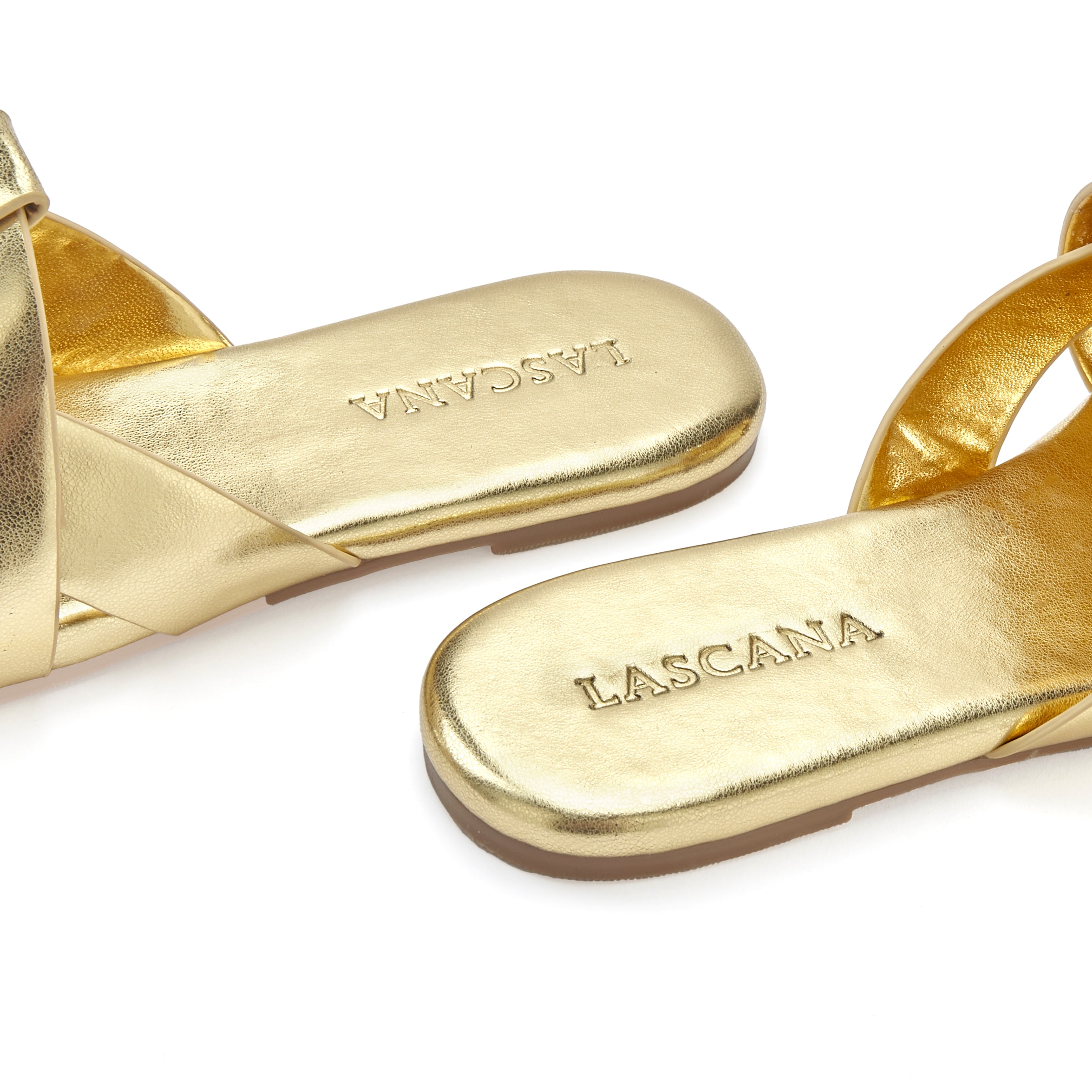 LASCANA Pantolette »Mule, Sommerschuh, offener Schuh, Sandale«, mit raffinierten Riemchen VEGAN