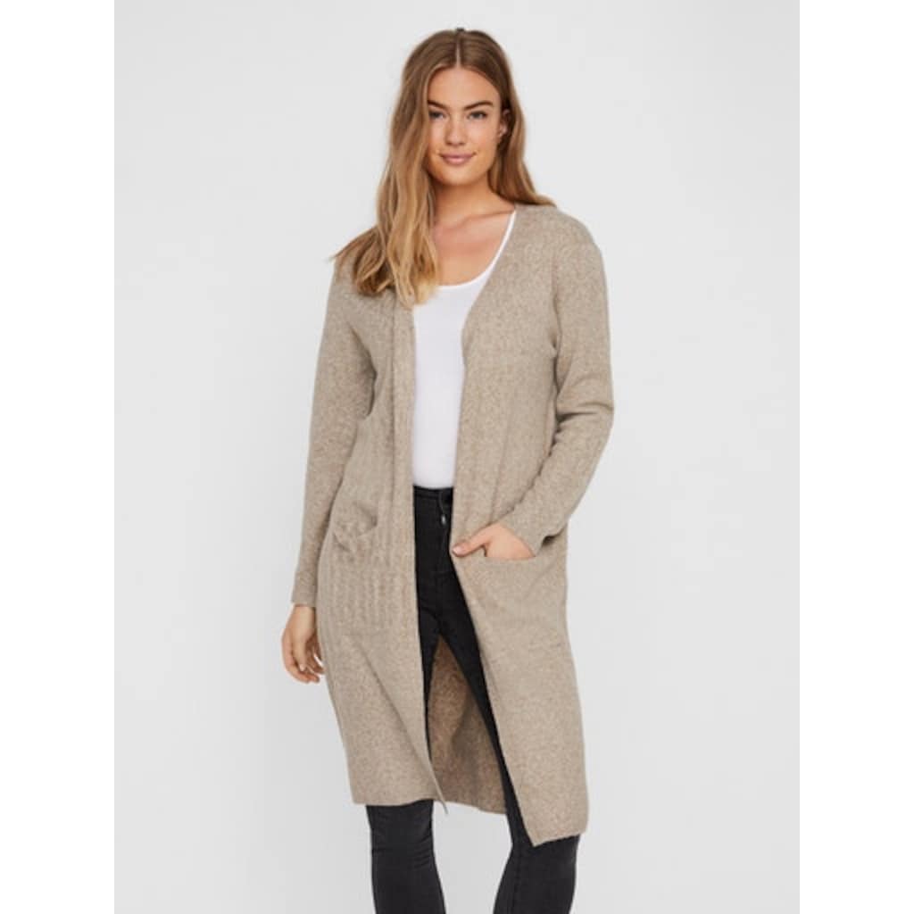 Vero Moda Strickjacke »VMDOFFY LS LONG OPEN CARDIGAN GA NOOS«